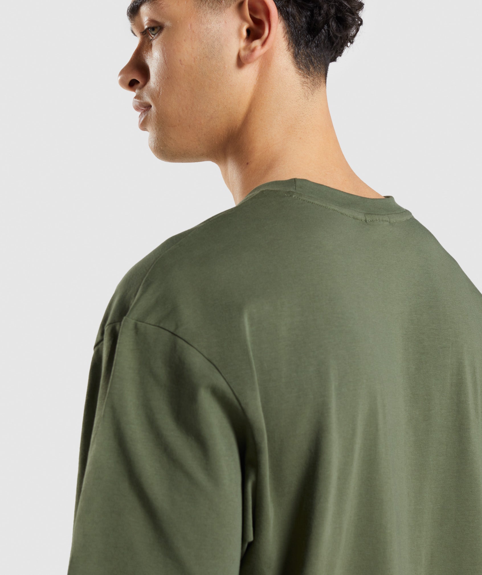 Essential Oversized T-Shirt in Core Olive - view 6