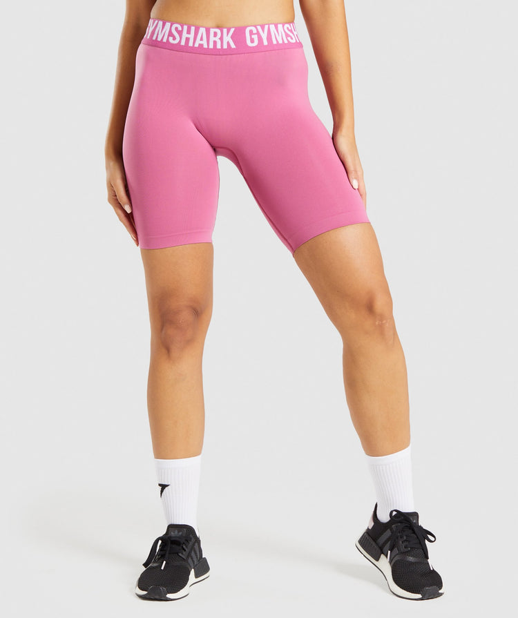 bright pink bike shorts