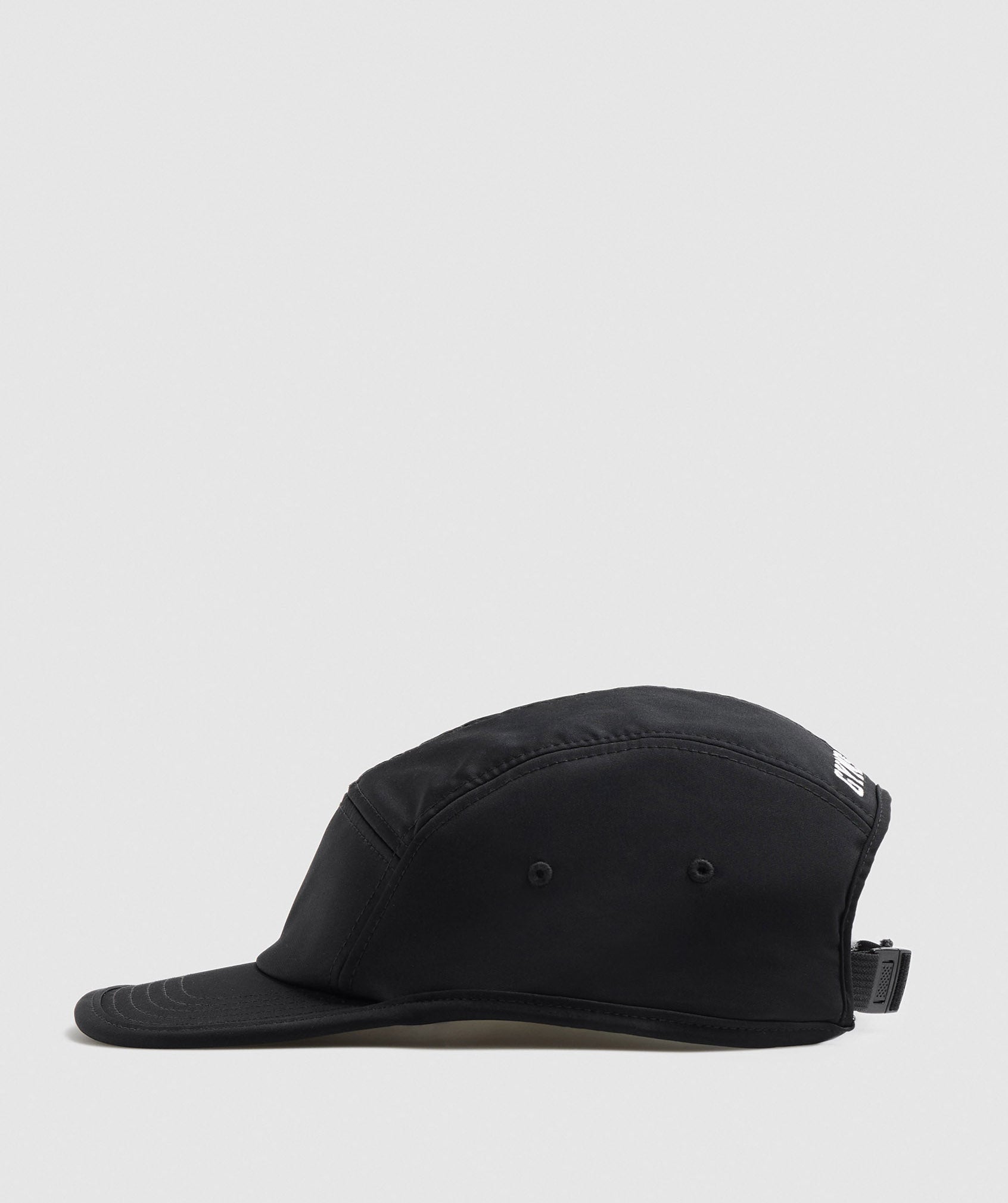 Flat Peak Cap in Black - view 3