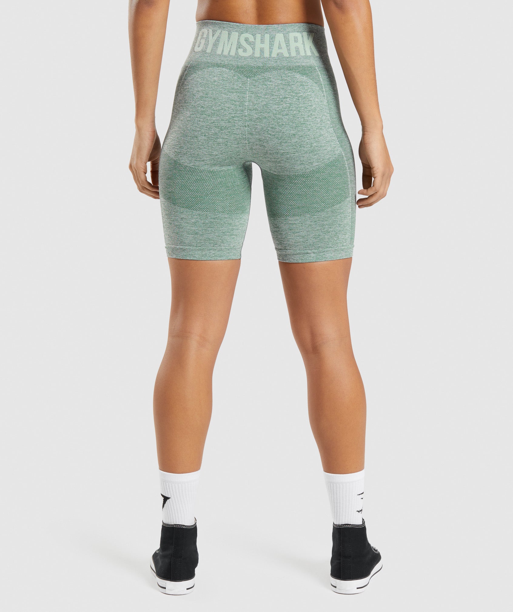 EVERYTHING MUST GO Gymshark FLEX - Cycling Shorts - Women's - lime green  marl/ light grey marl - Private Sport Shop