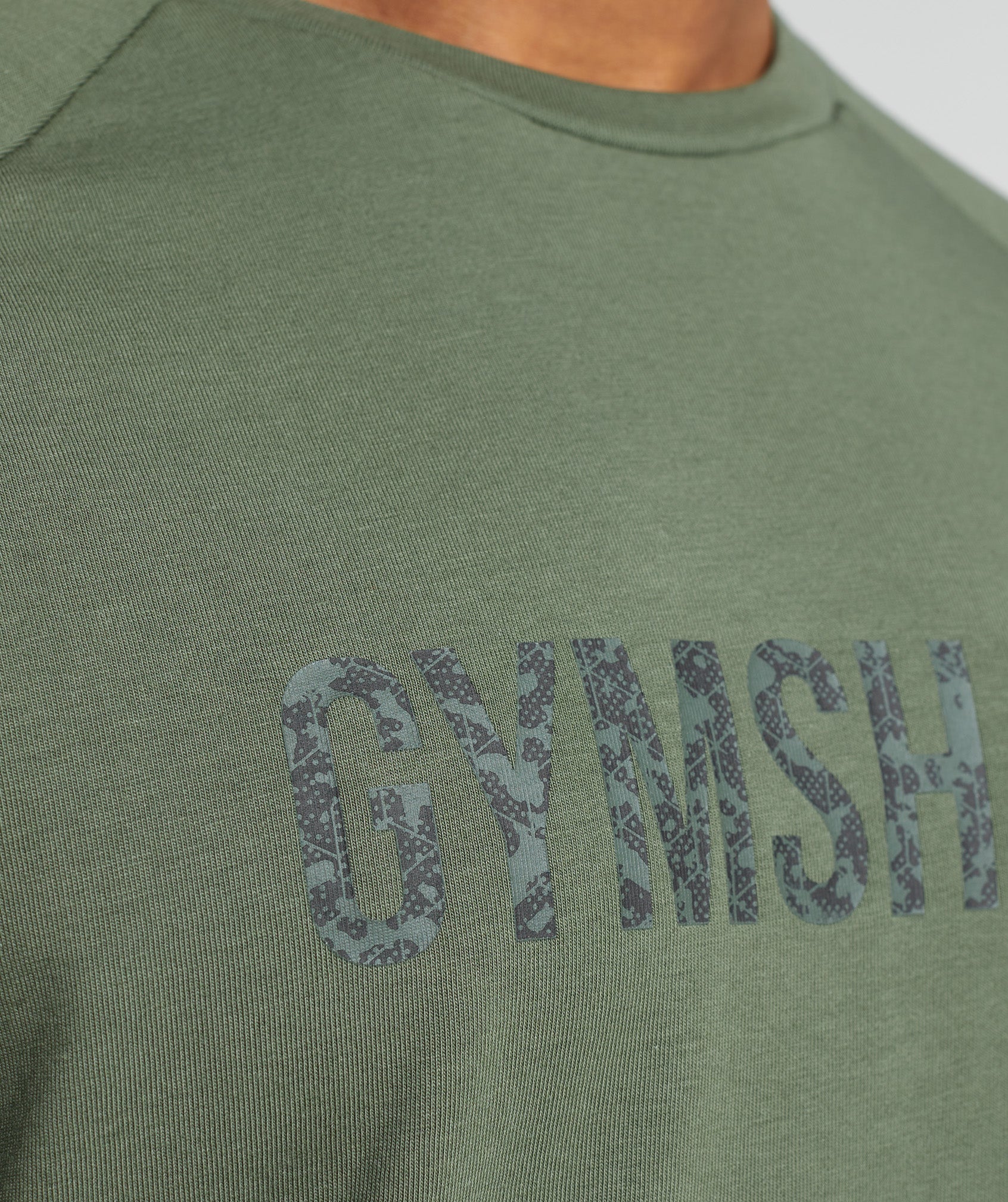 Gymshark Apollo Camo T-Shirt - Camo Green