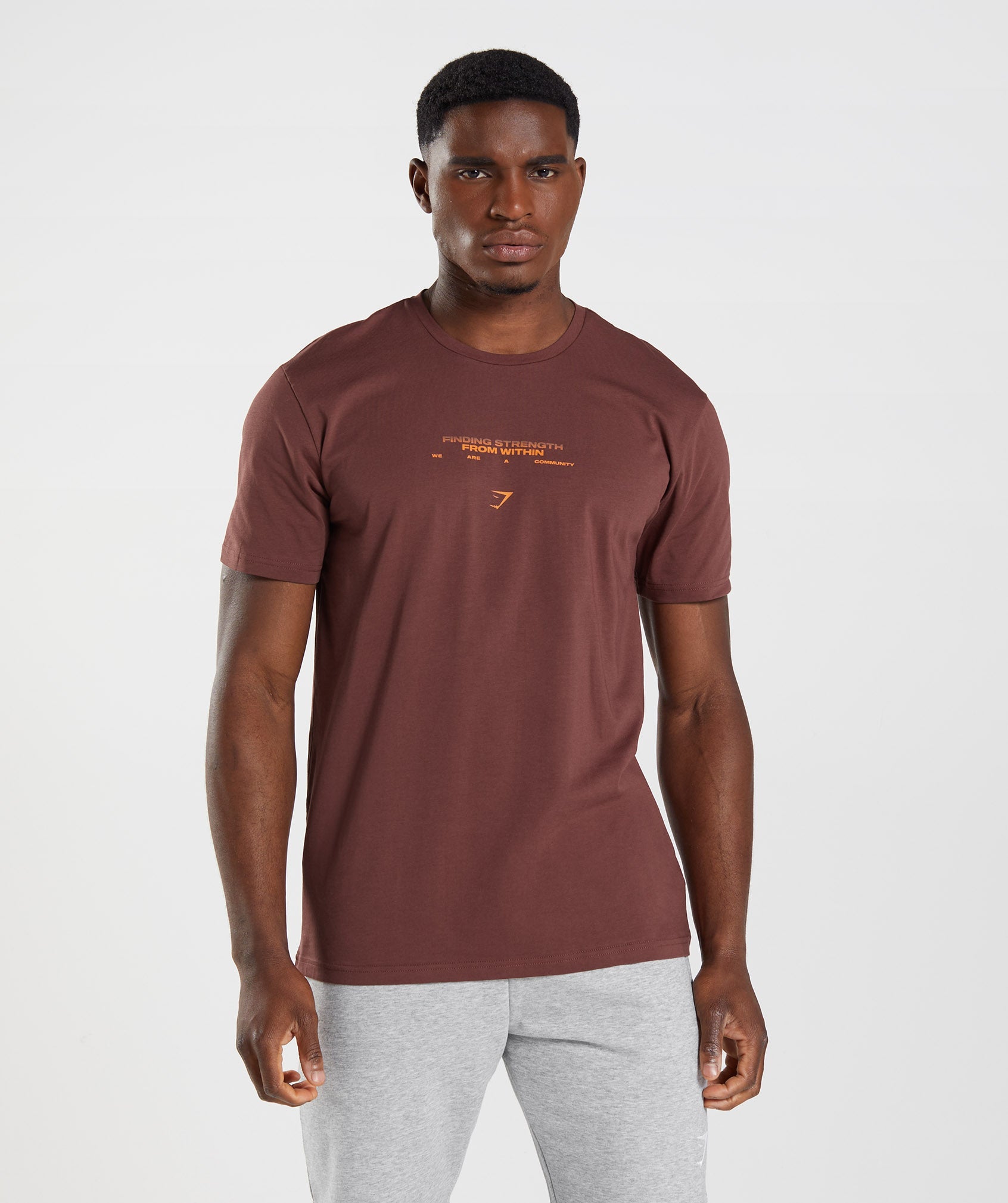Hybrid Wellness T-Shirt in Cherry Brown - view 1