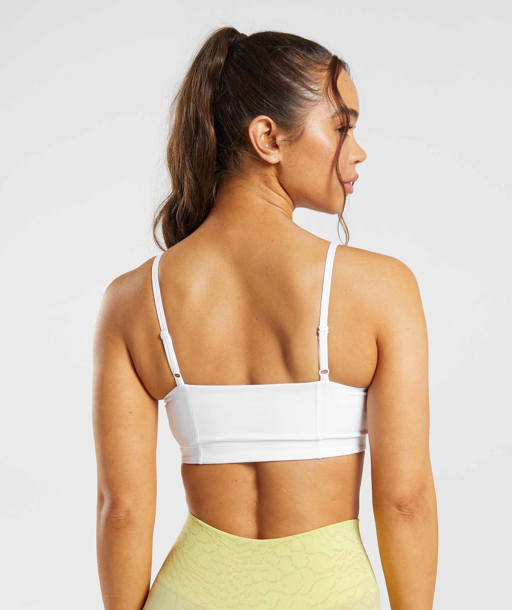 WOMEN BEIGE BANDEAU SPORT BRA - L