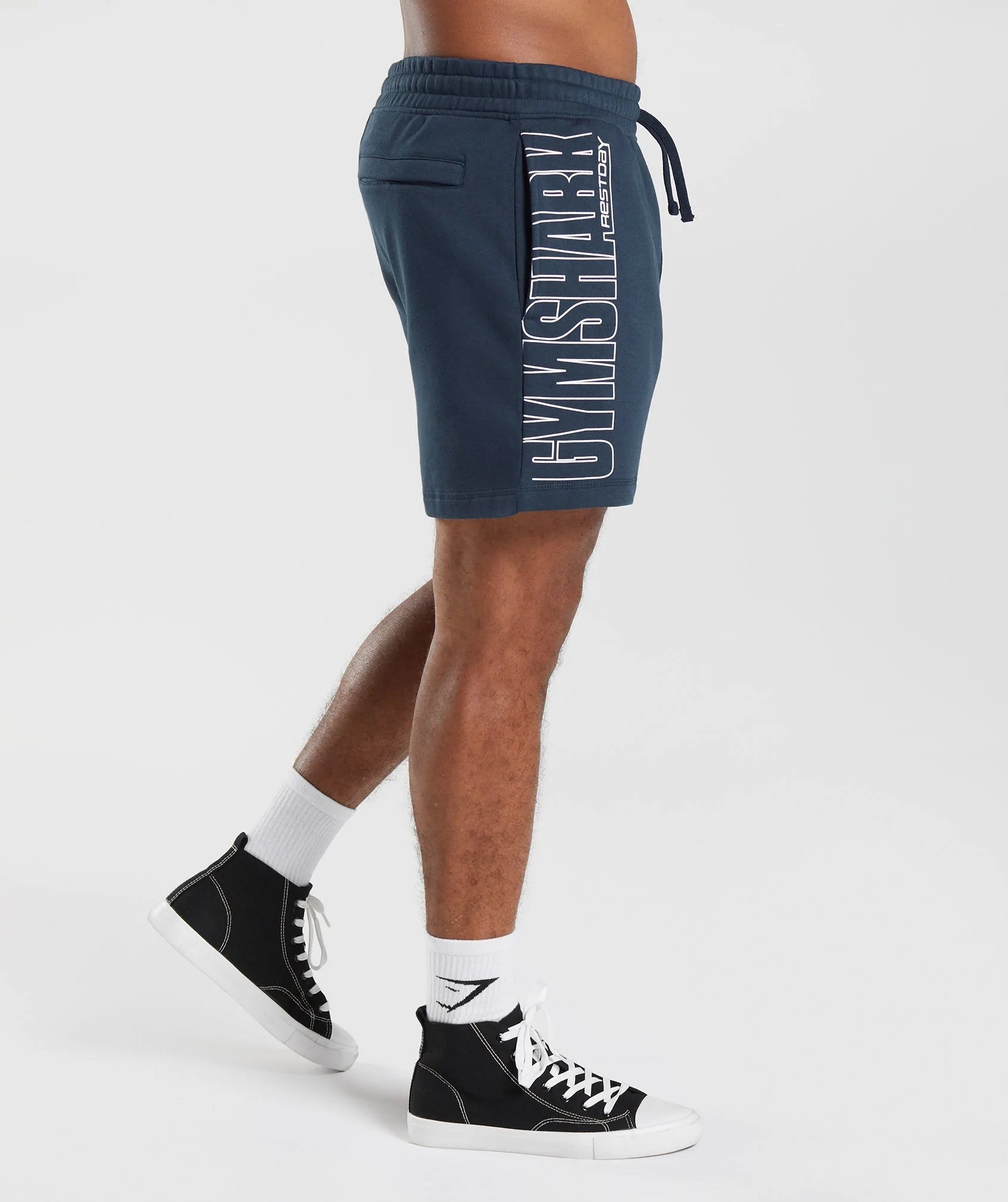 Recovery Graphic Shorts in Navy