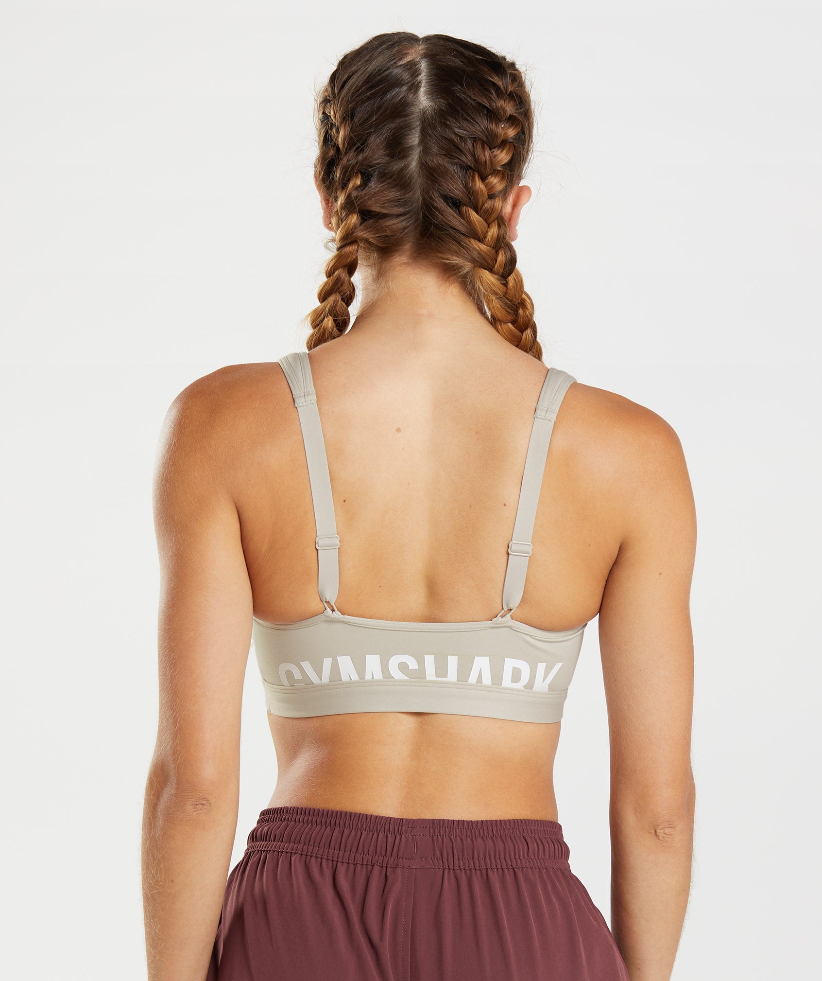 Fraction Sports Bra in Pebble Grey