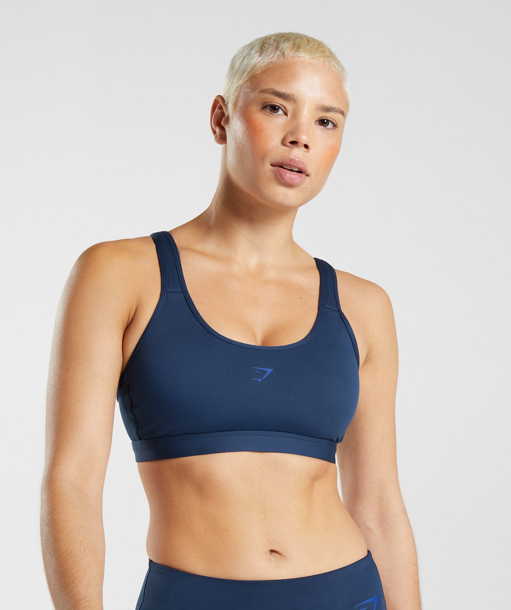 Fraction Sports Bra in Navy