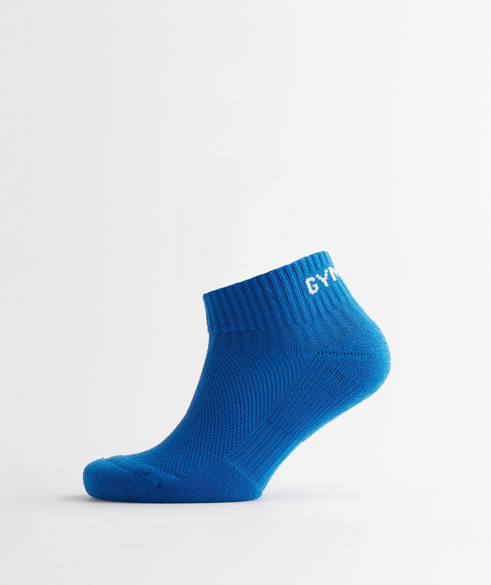 Jacquard Quarter Socks 3Pk in Aqua Blue/Digital Violet/Meridian Blue - view 7