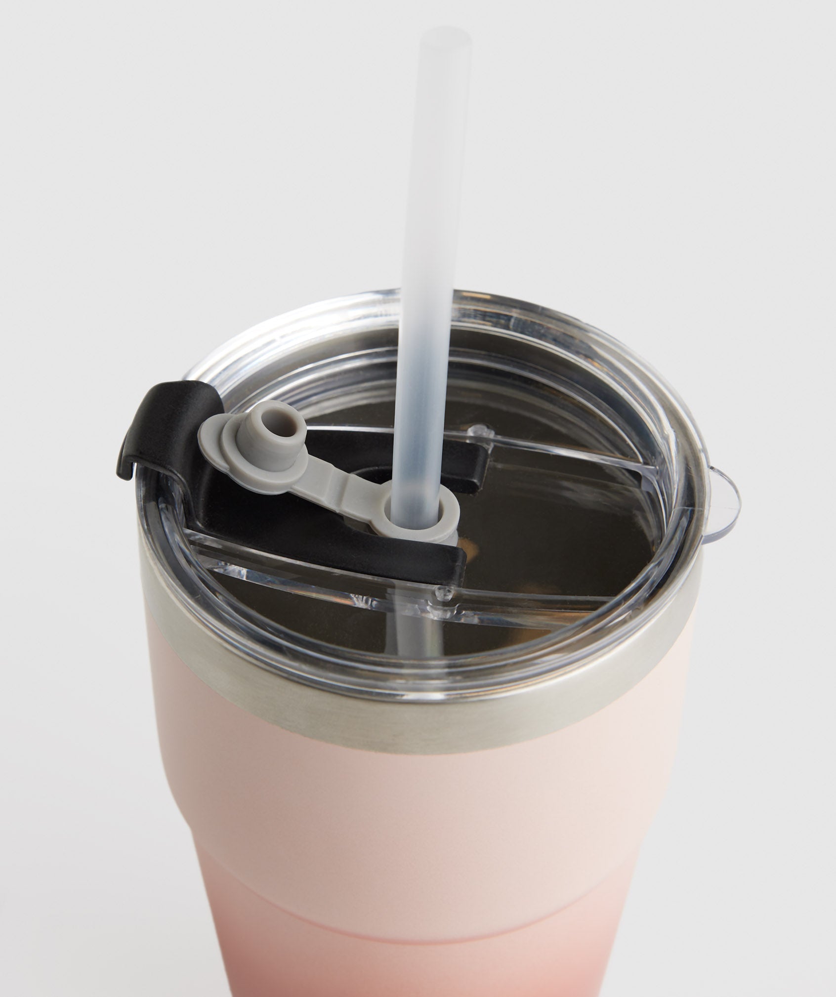 Insulated Straw Cup in Misty Pink/Terracotta Pink