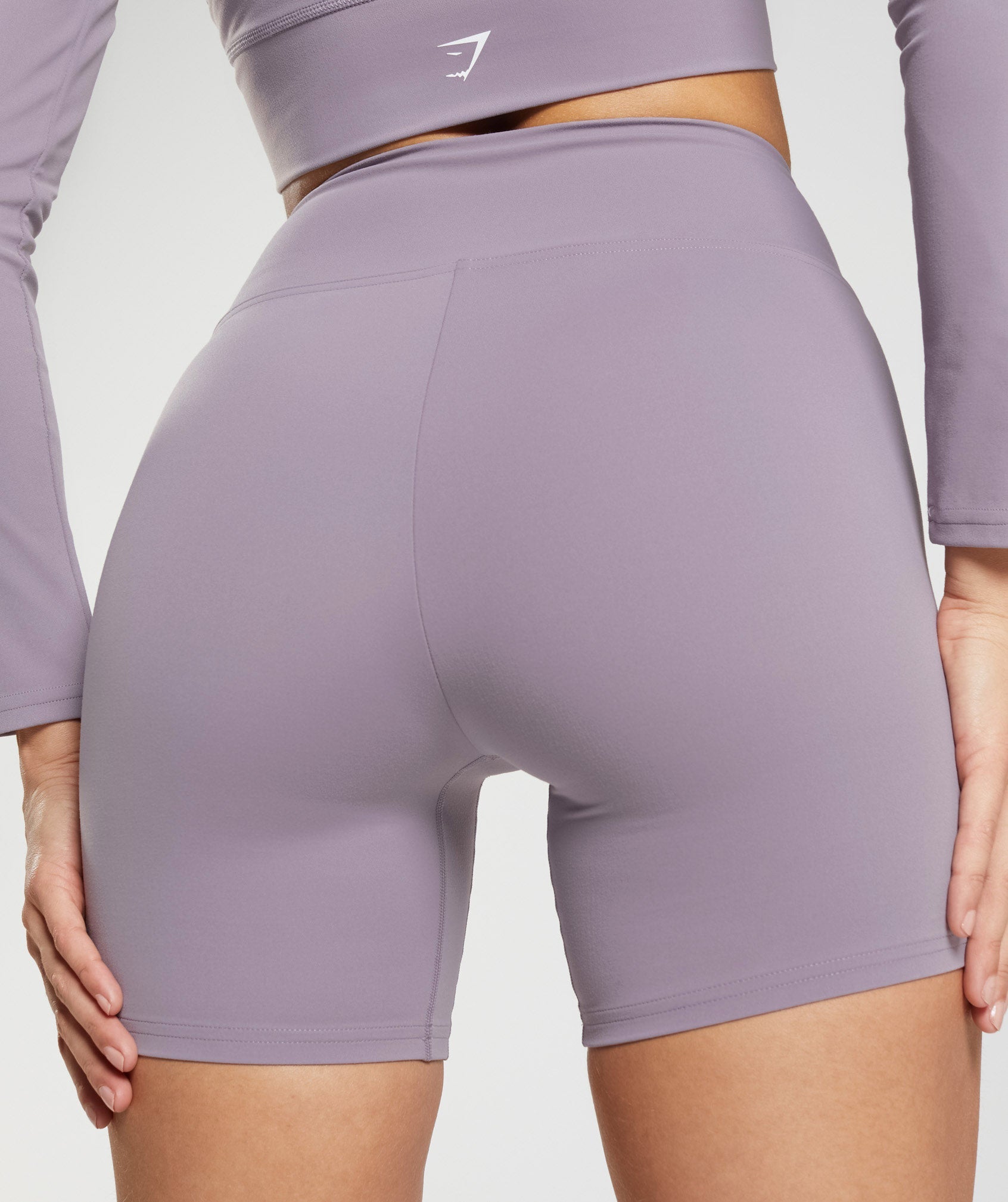 Crossover Shorts in Slate Lavender