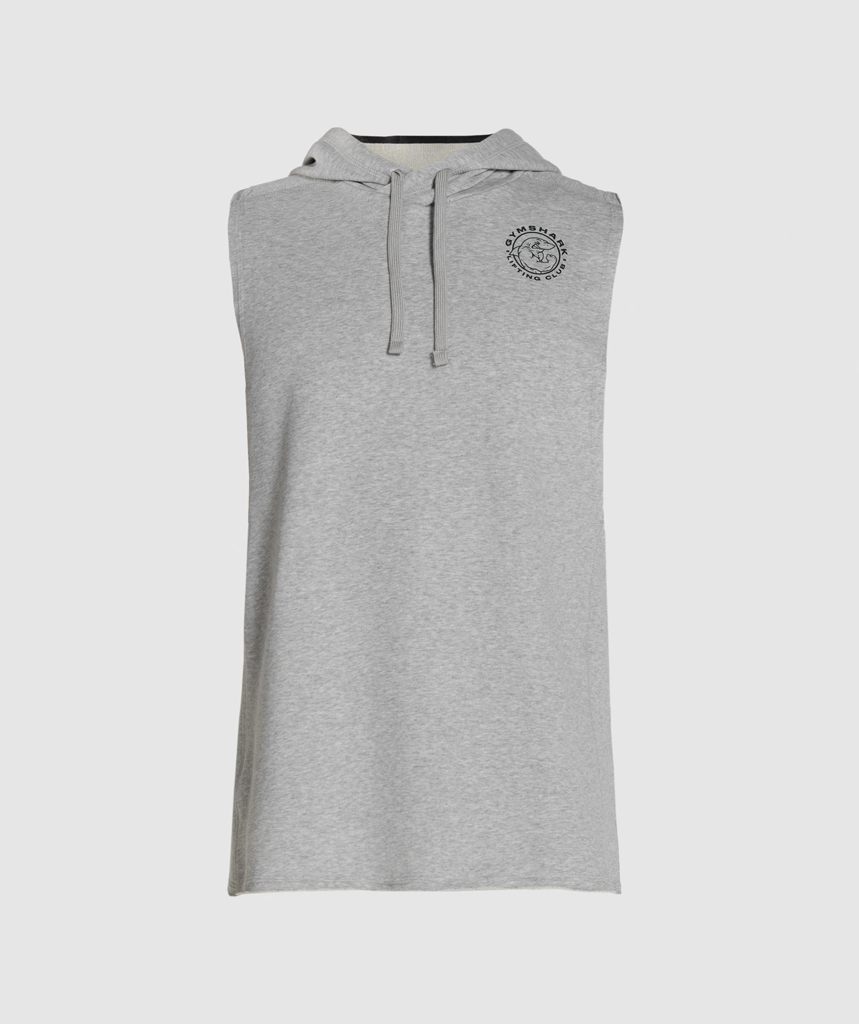 Legacy Drop Arm Hoodie in Light Grey Marl