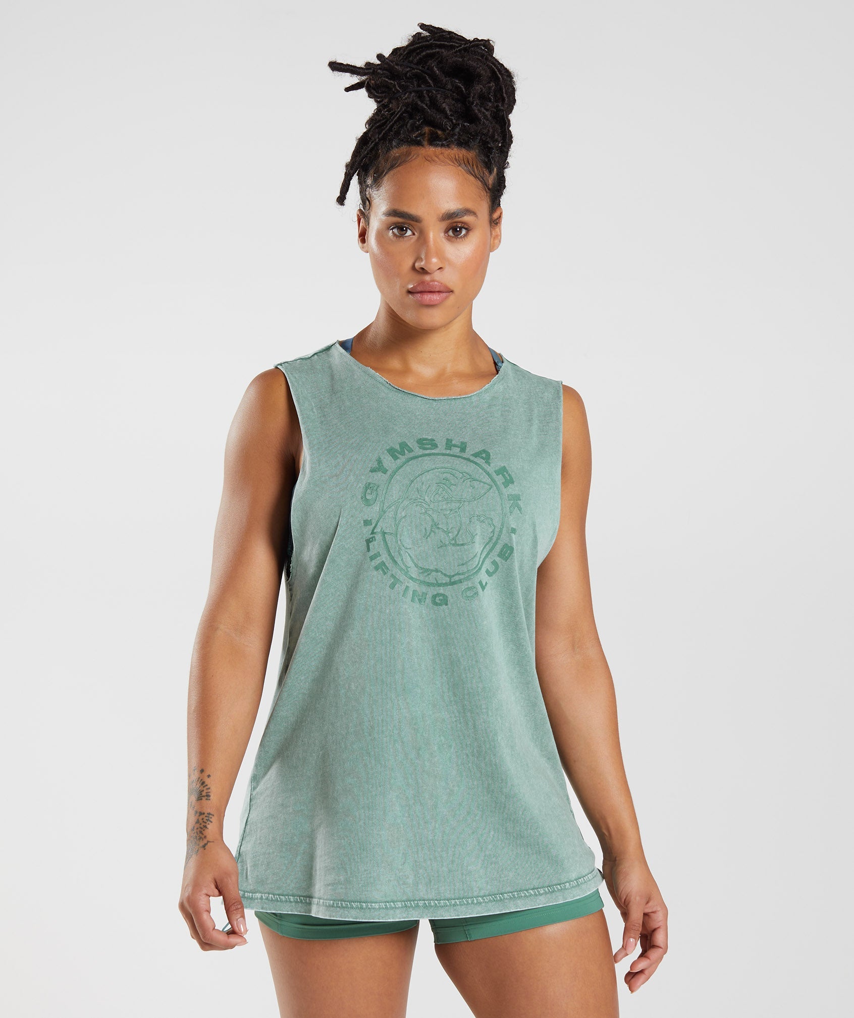 Legacy Washed Tank in Hoya Green