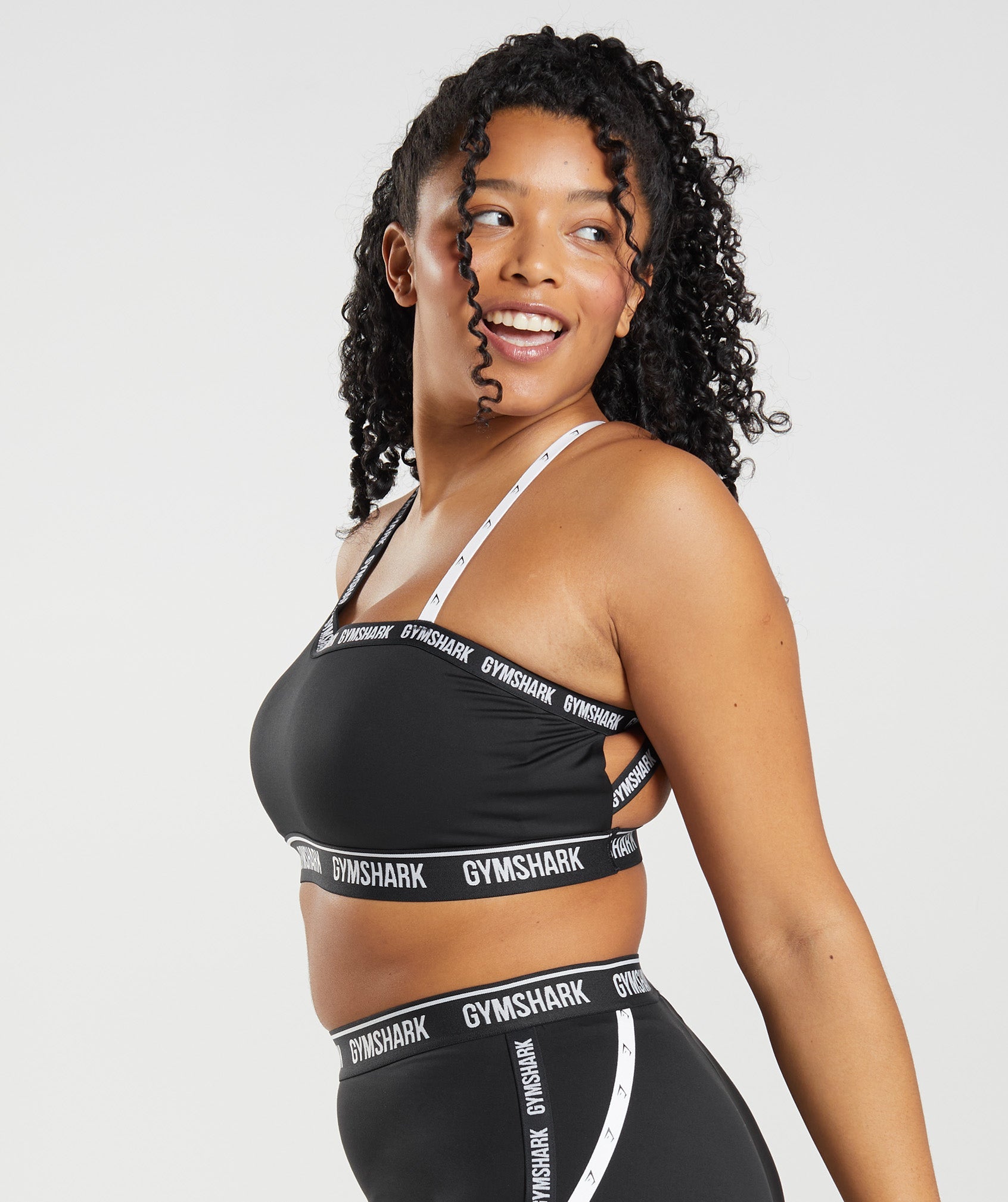 Strike Sports Bra in Black/White - view 3