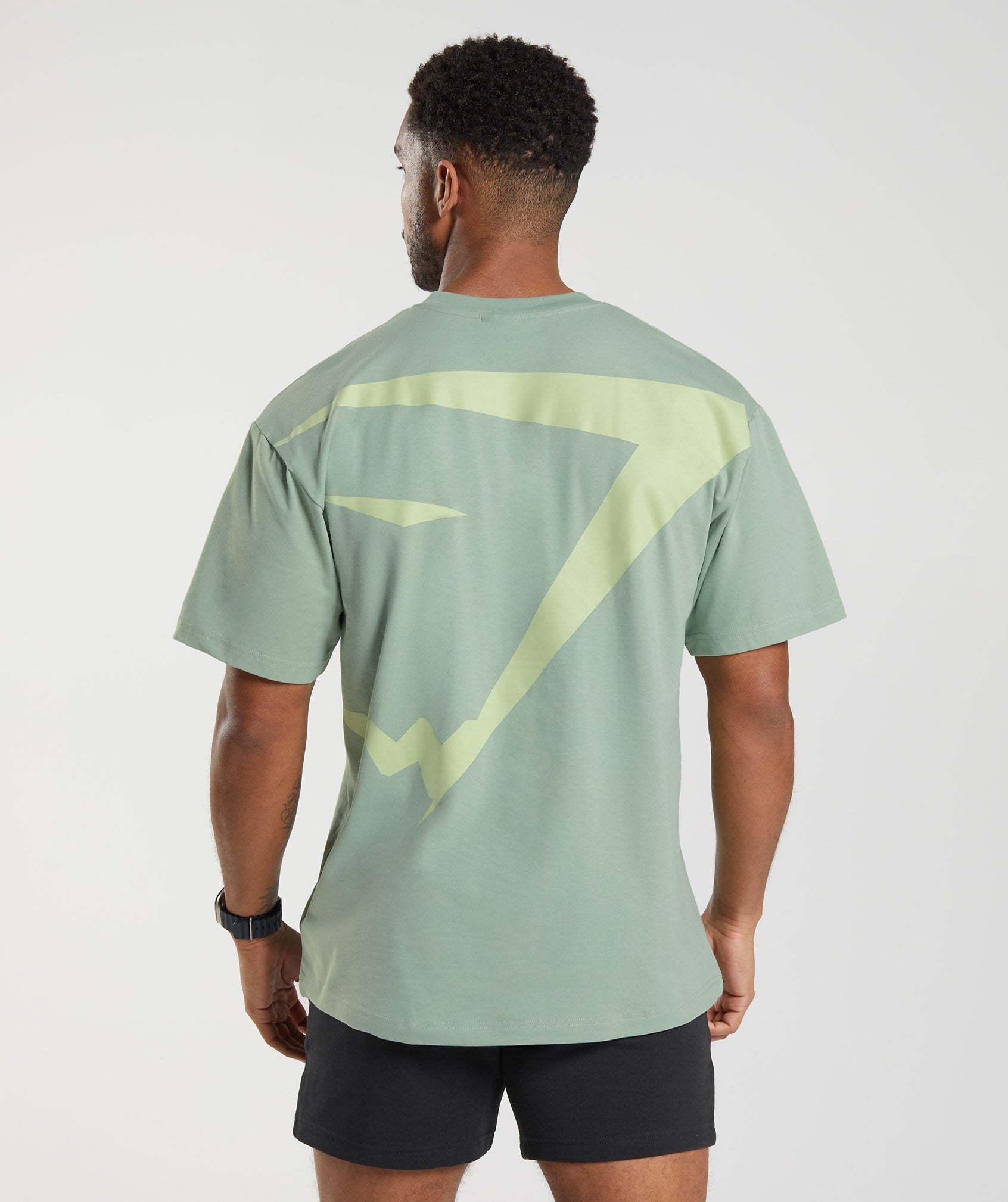 Oversized Sharkhead T-Shirt in Desert Sage Green