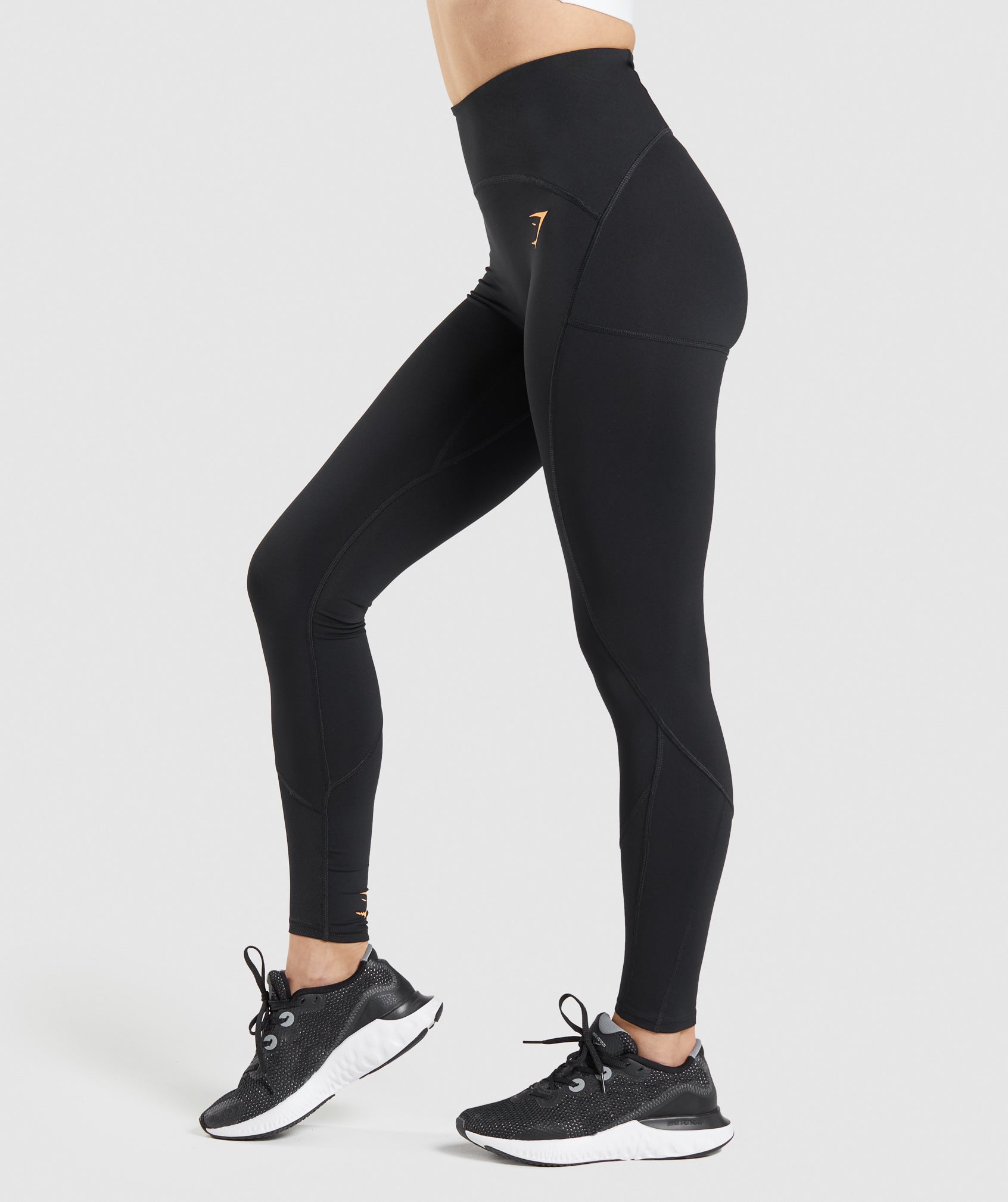 Pulse Mesh Leggings in Black - view 3