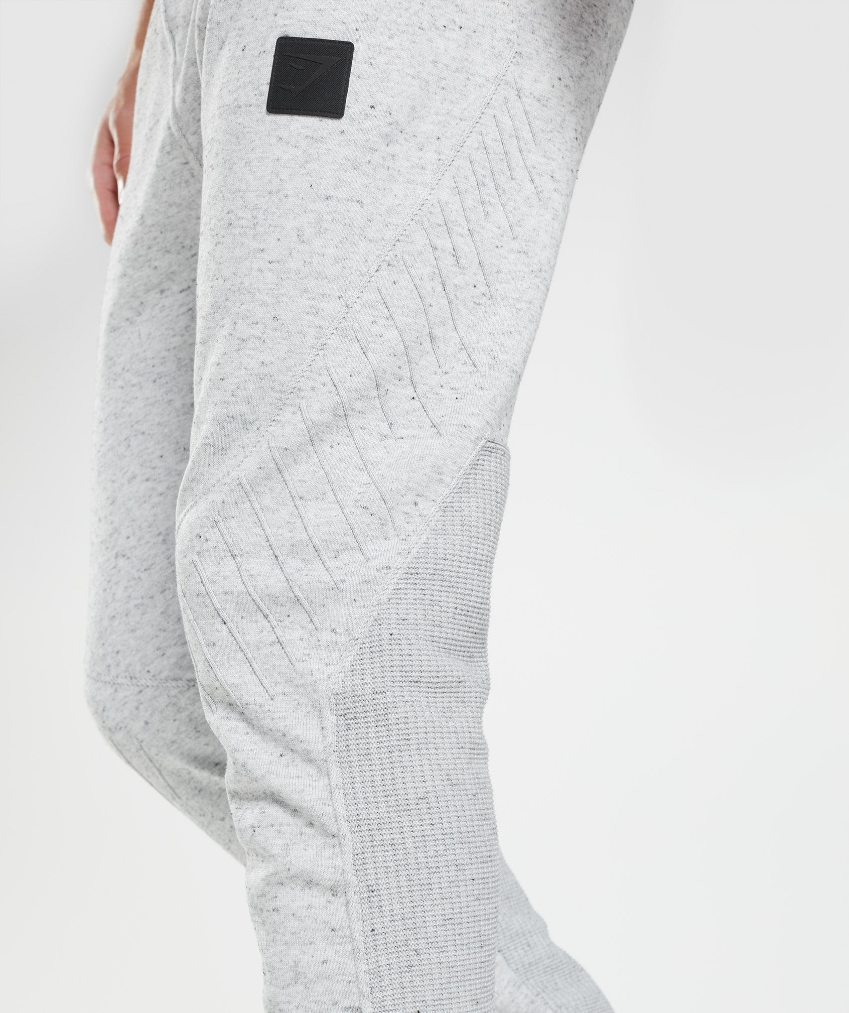 Retake Knit Joggers in Light Grey Marl