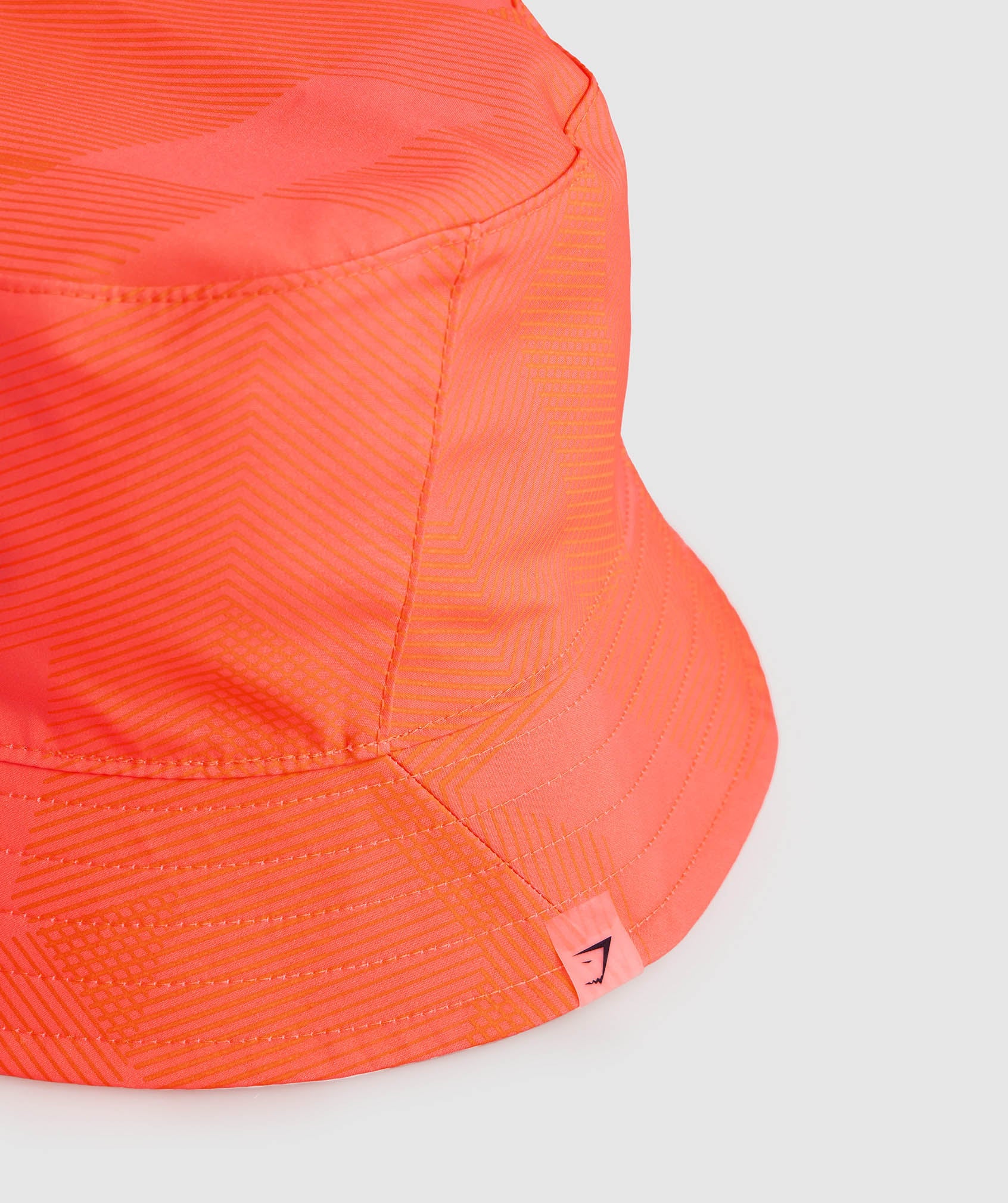 Reversible Bucket Hat in White/Orange/Peach