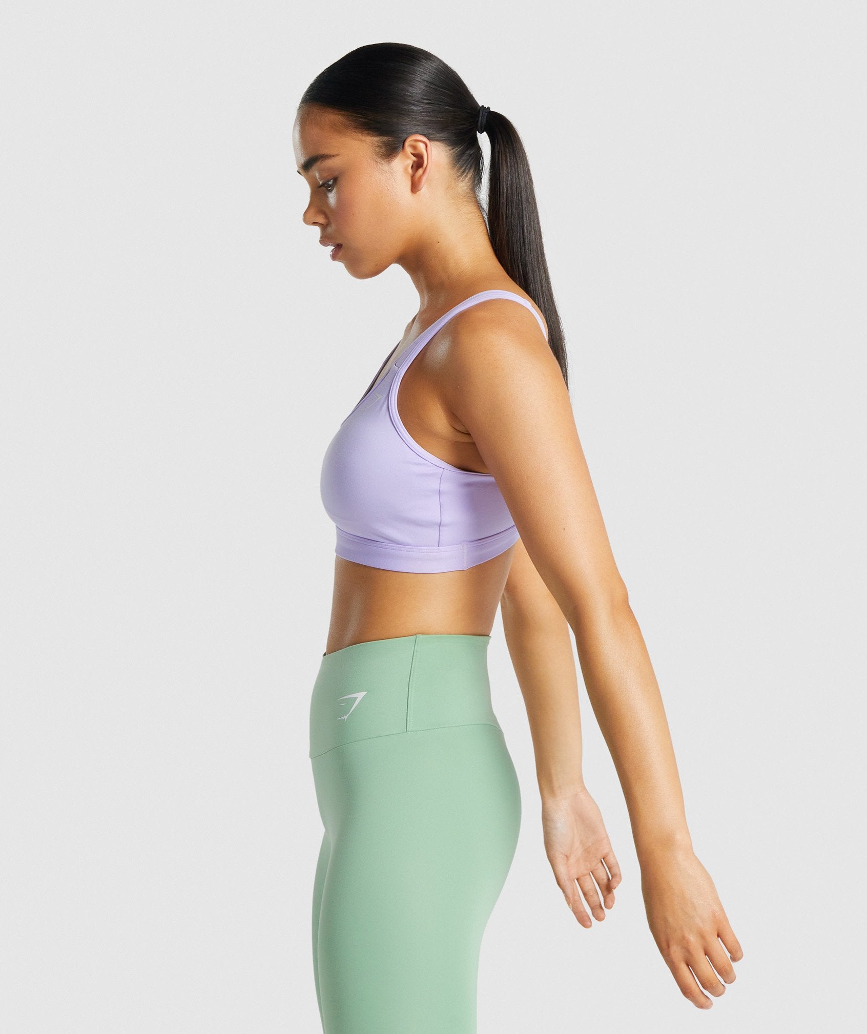 Gymshark Scoop Neck Training Sports Bra - Light Purple