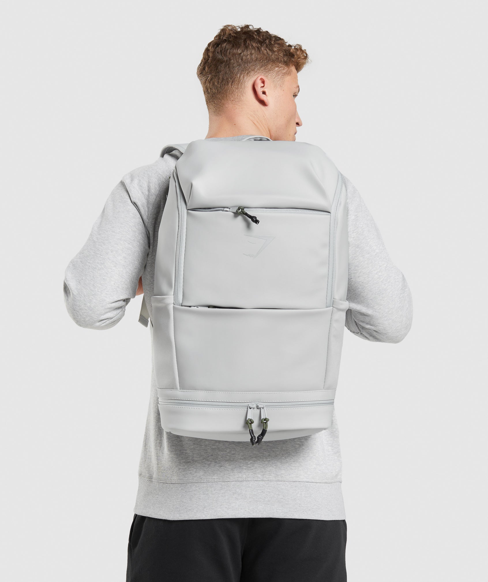 Sleek Backpack in Light Grey - view 3