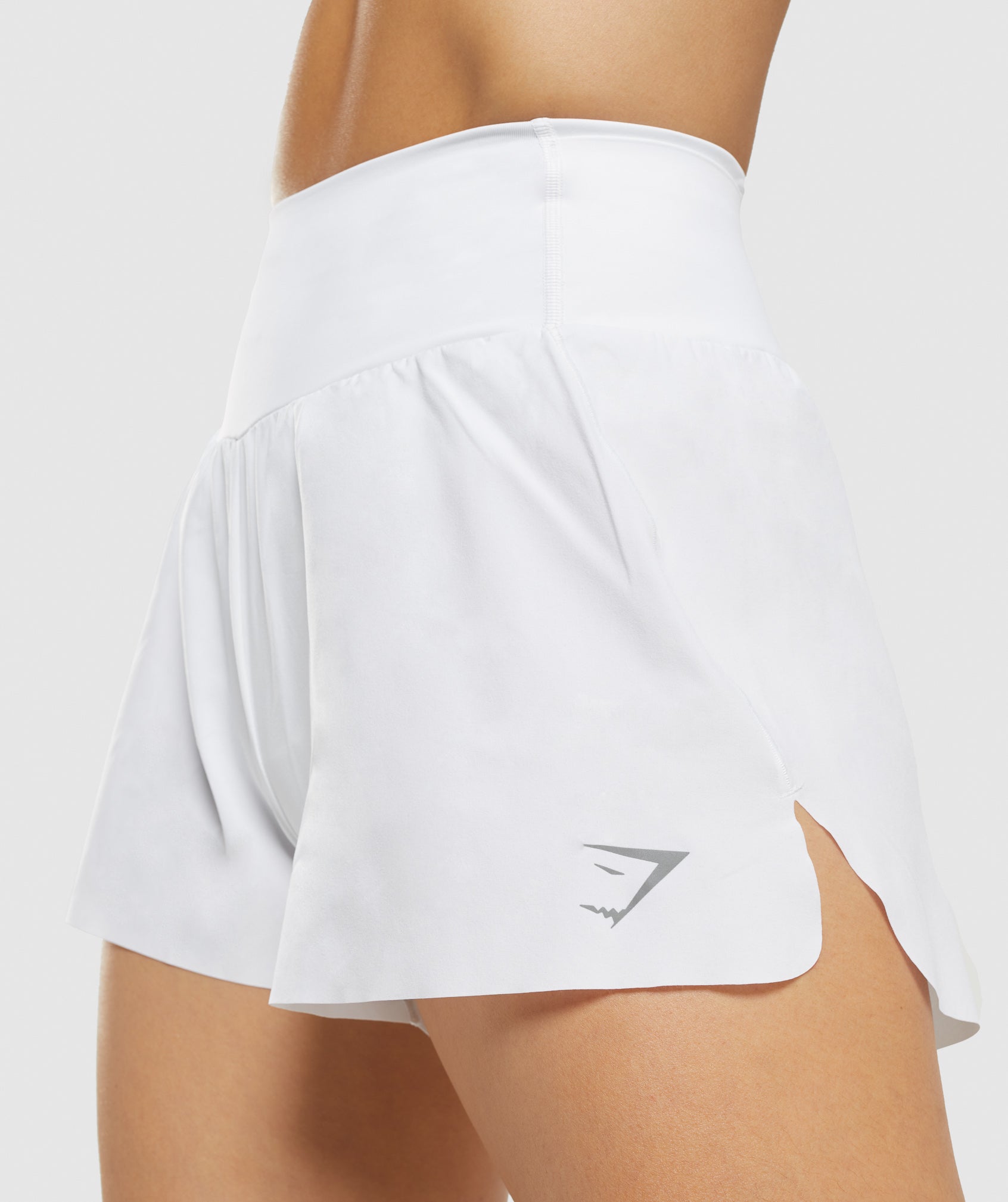 Gymshark White Pull-on Shorts for Women