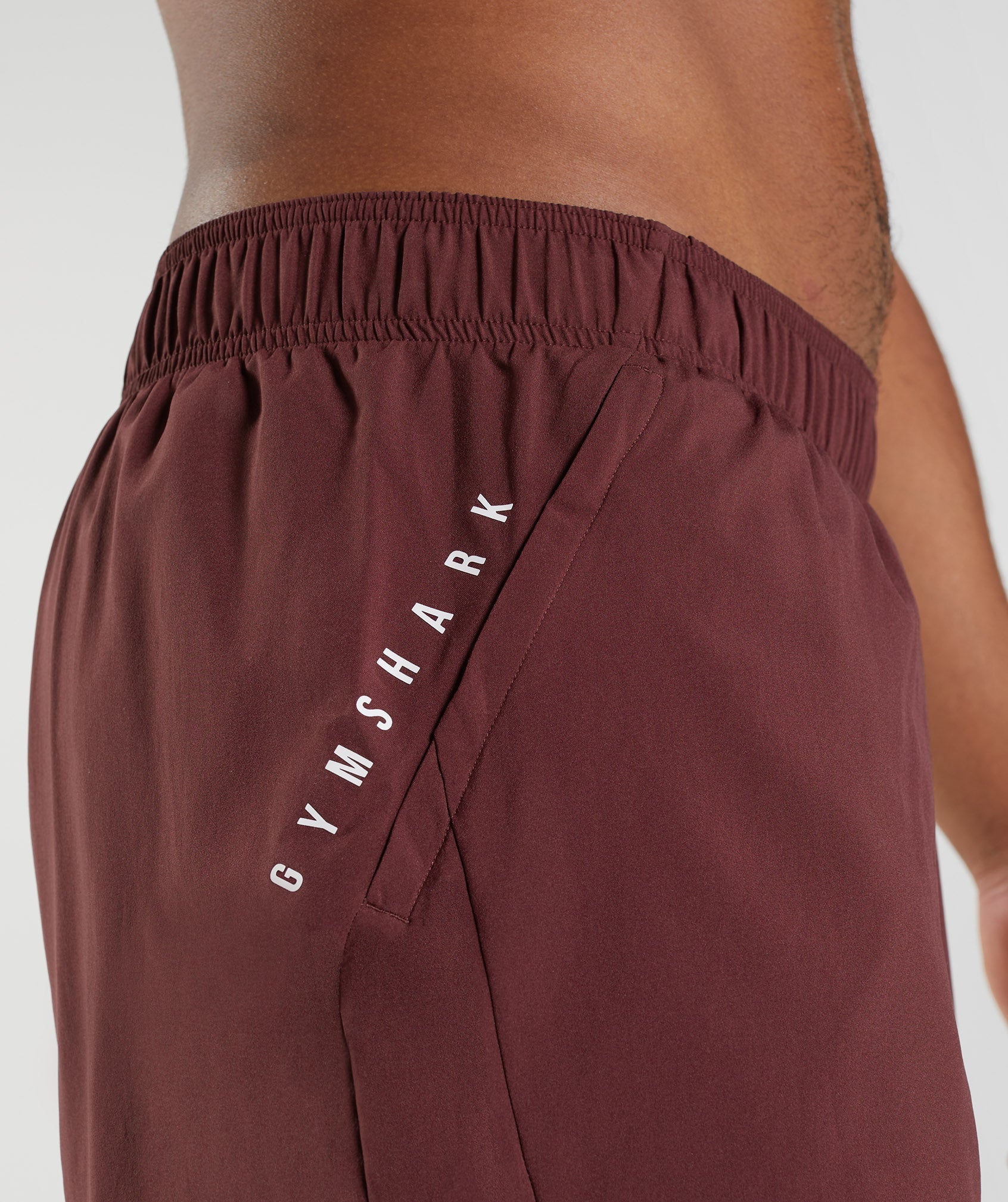 Sport 5" 2 In 1 Shorts in Baked Maroon/Salsa Red