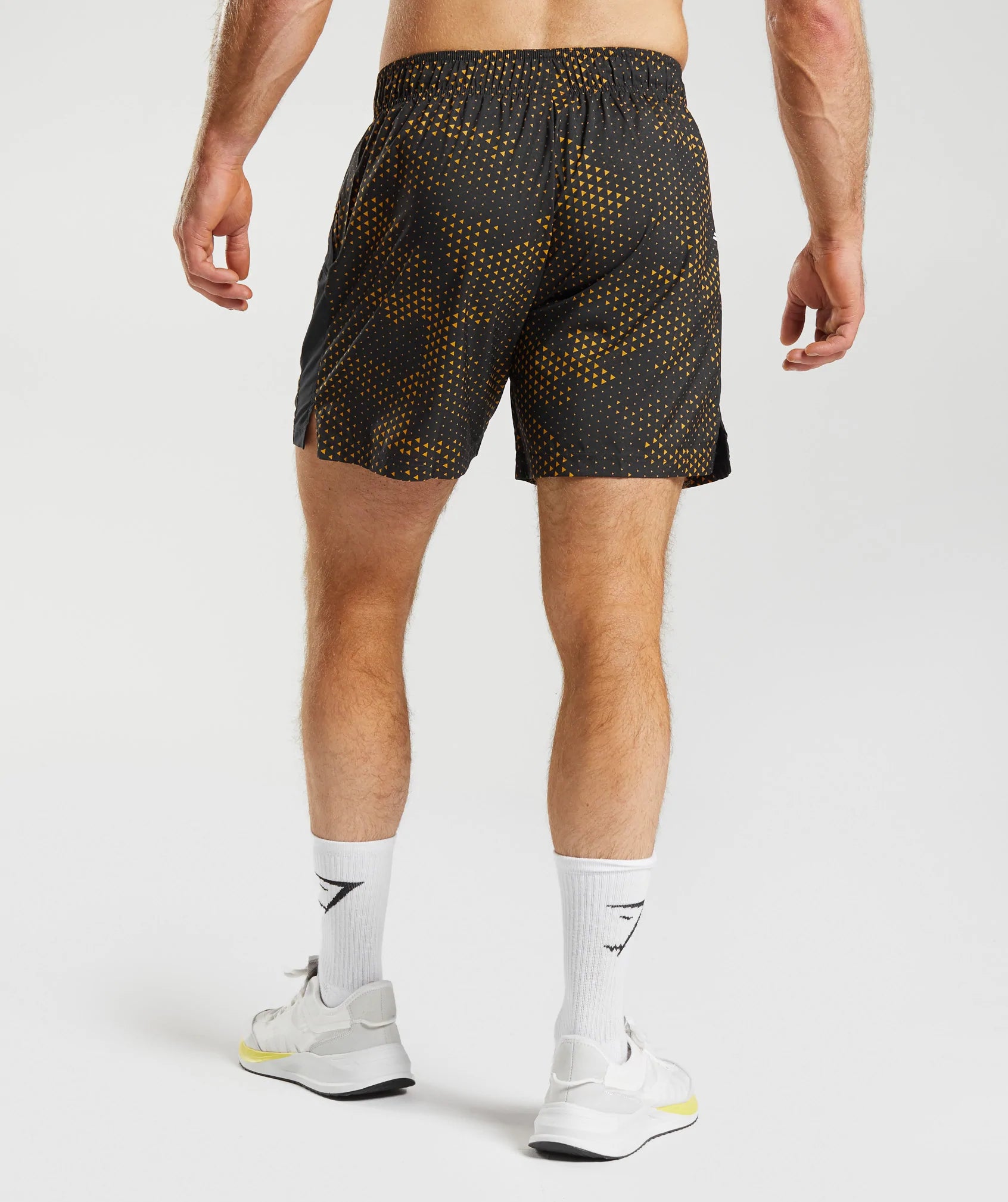 Sport Shorts in Turmeric Yellow Print - view 2