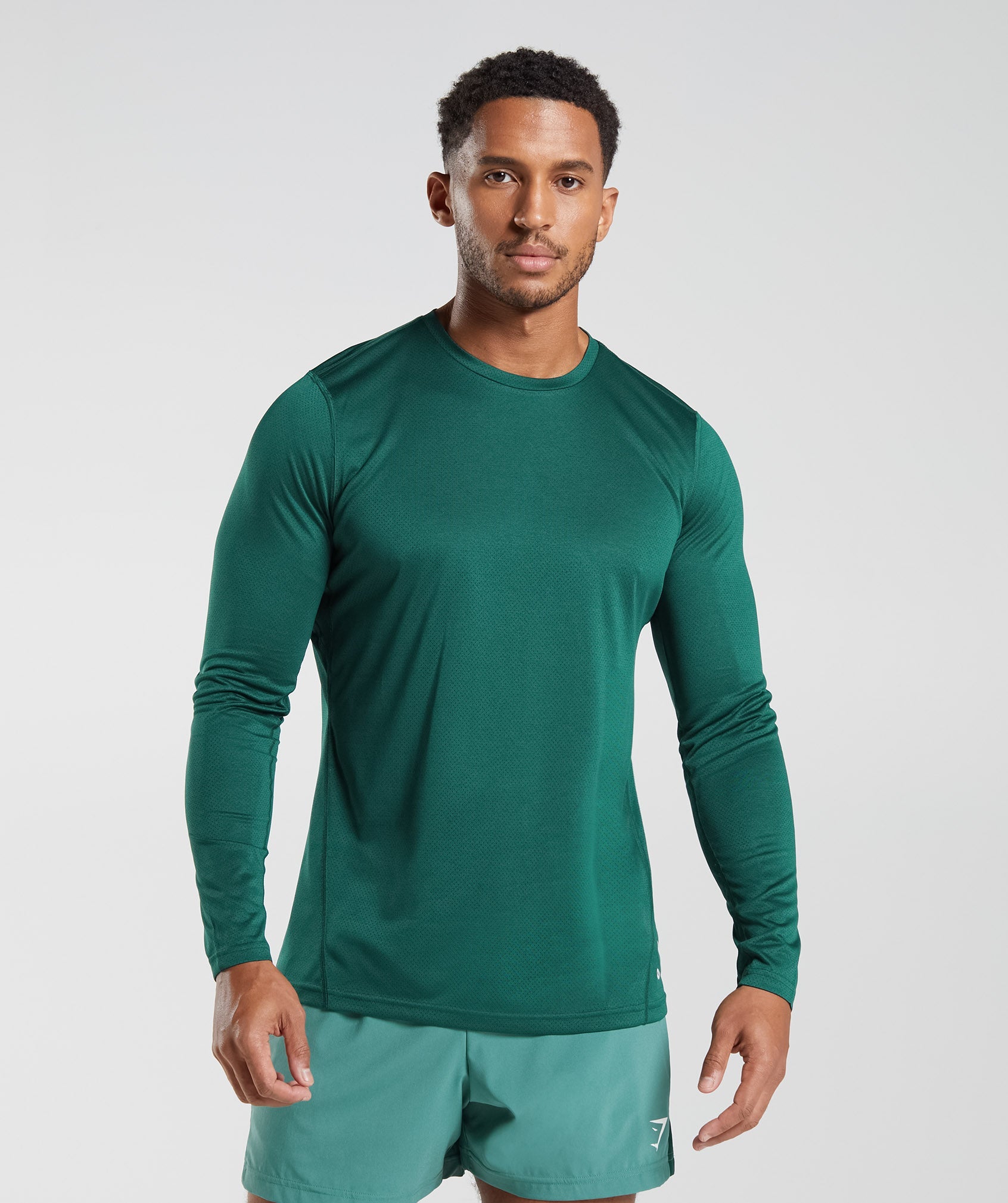 Gymshark Sport Long Sleeve T-Shirt - Woodland Green | Gymshark