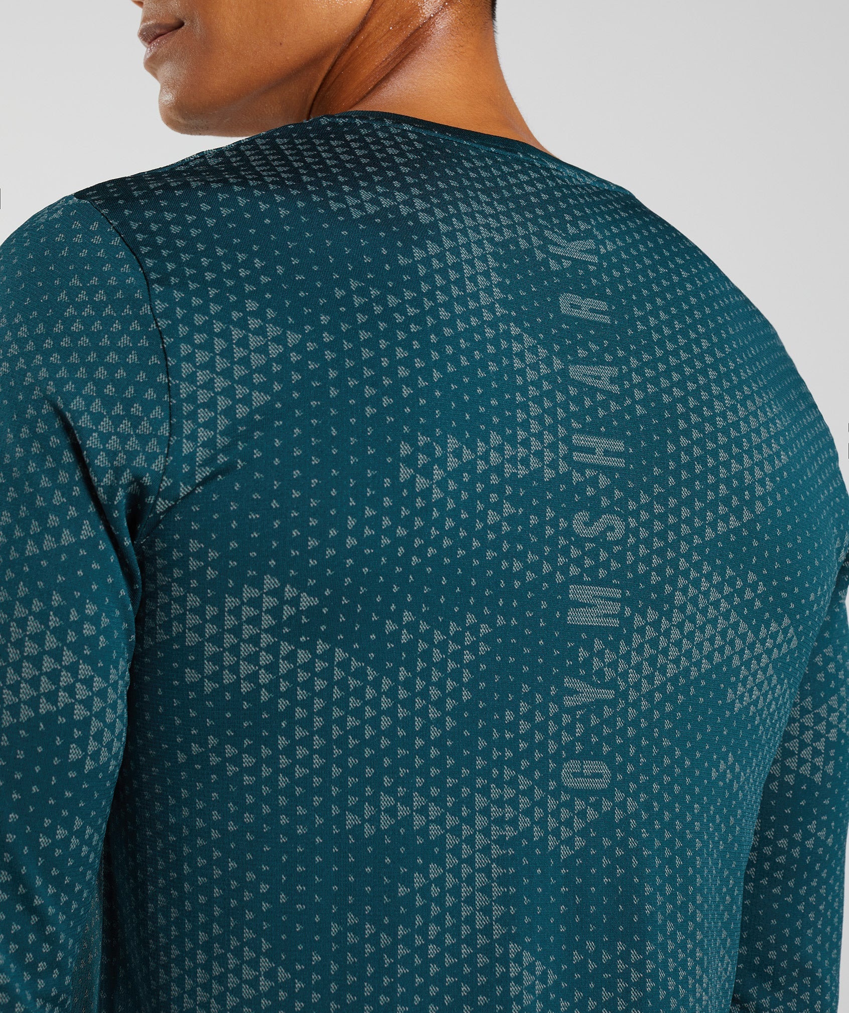 Sport Seamless Long Sleeve T-Shirt in Winter Teal/Slate Blue - view 4