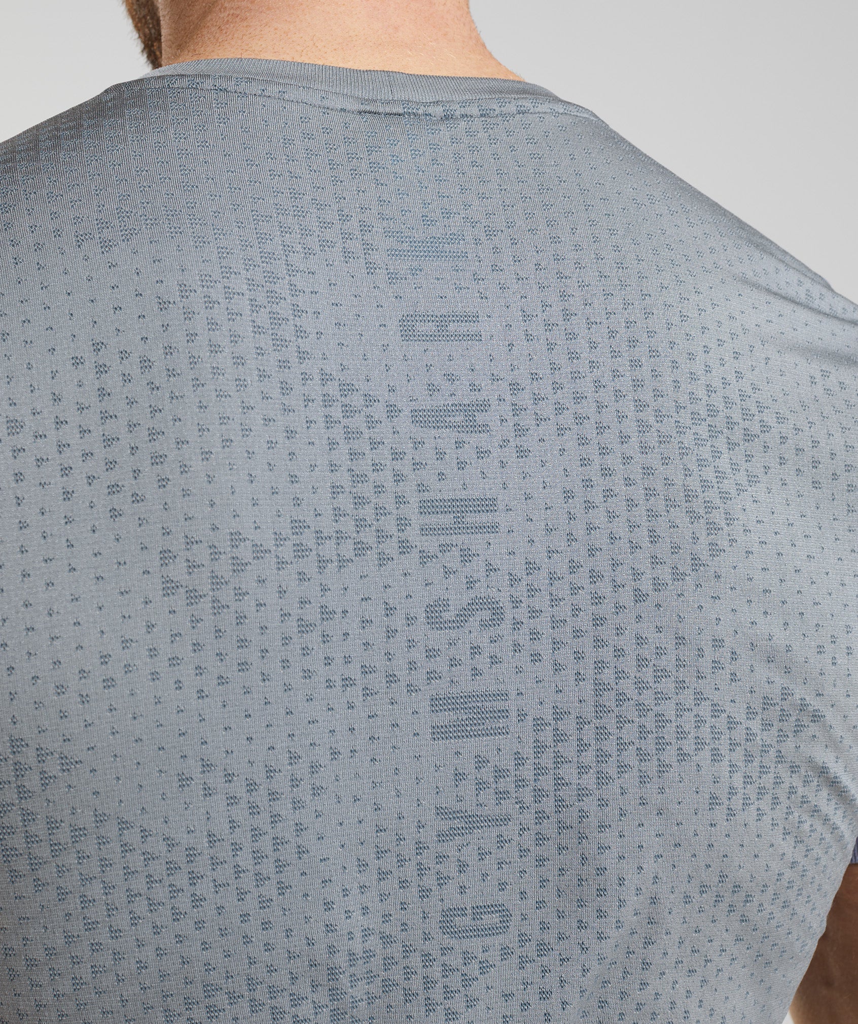 Sport Seamless T-Shirt in Drift Grey/Evening Blue