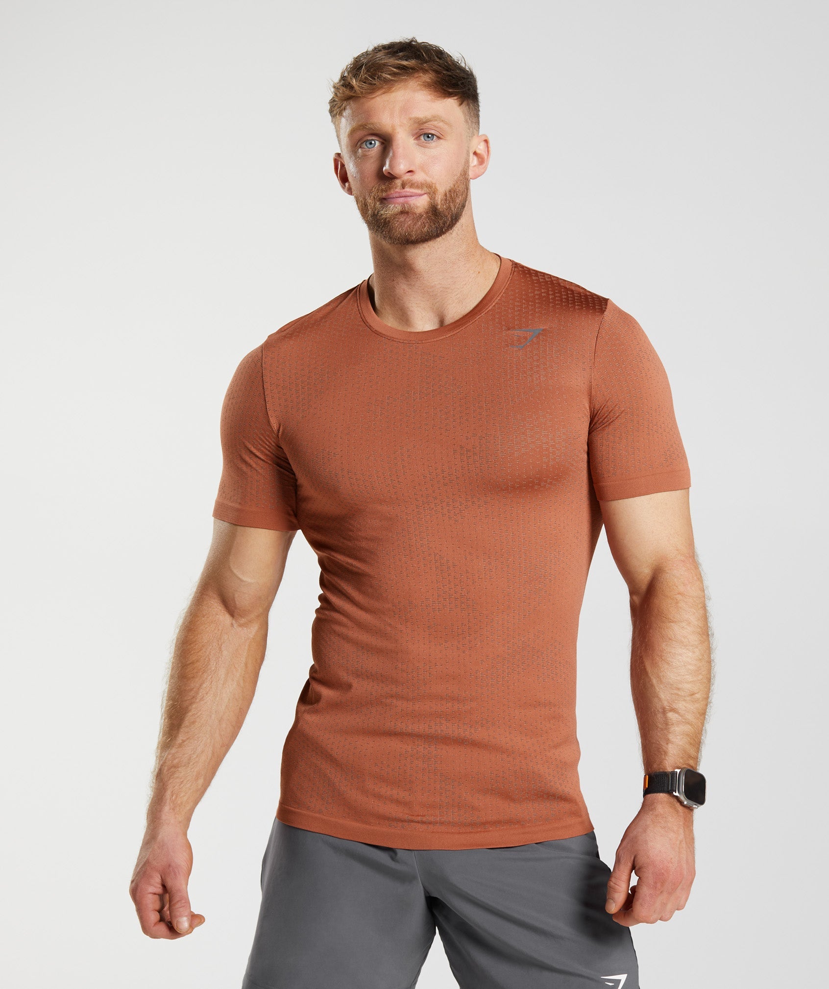 Gymshark Sport Seamless T-Shirt - Black/Light Grey