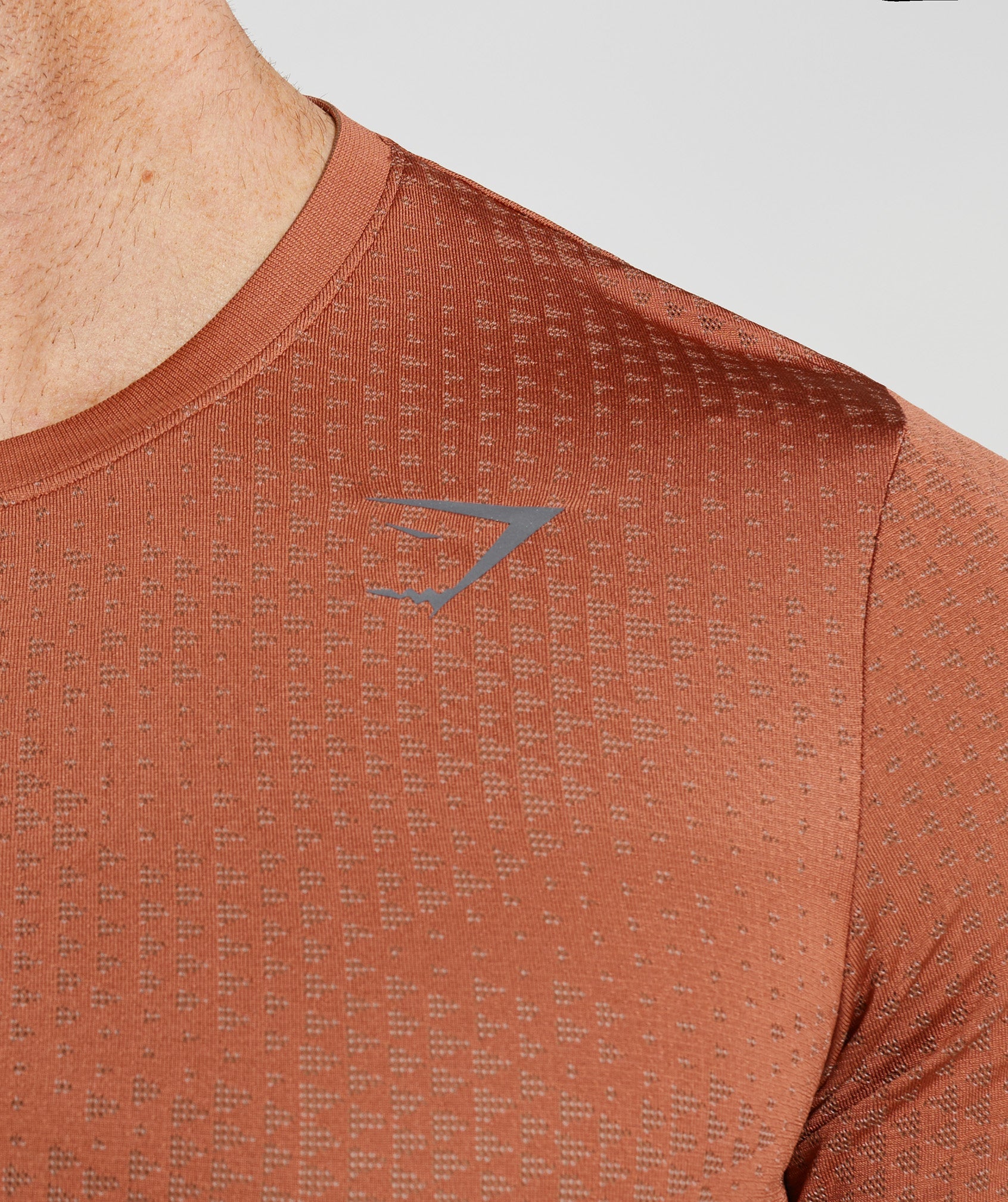 Sport Seamless T-Shirt in Persimmon Red/Warm Brown