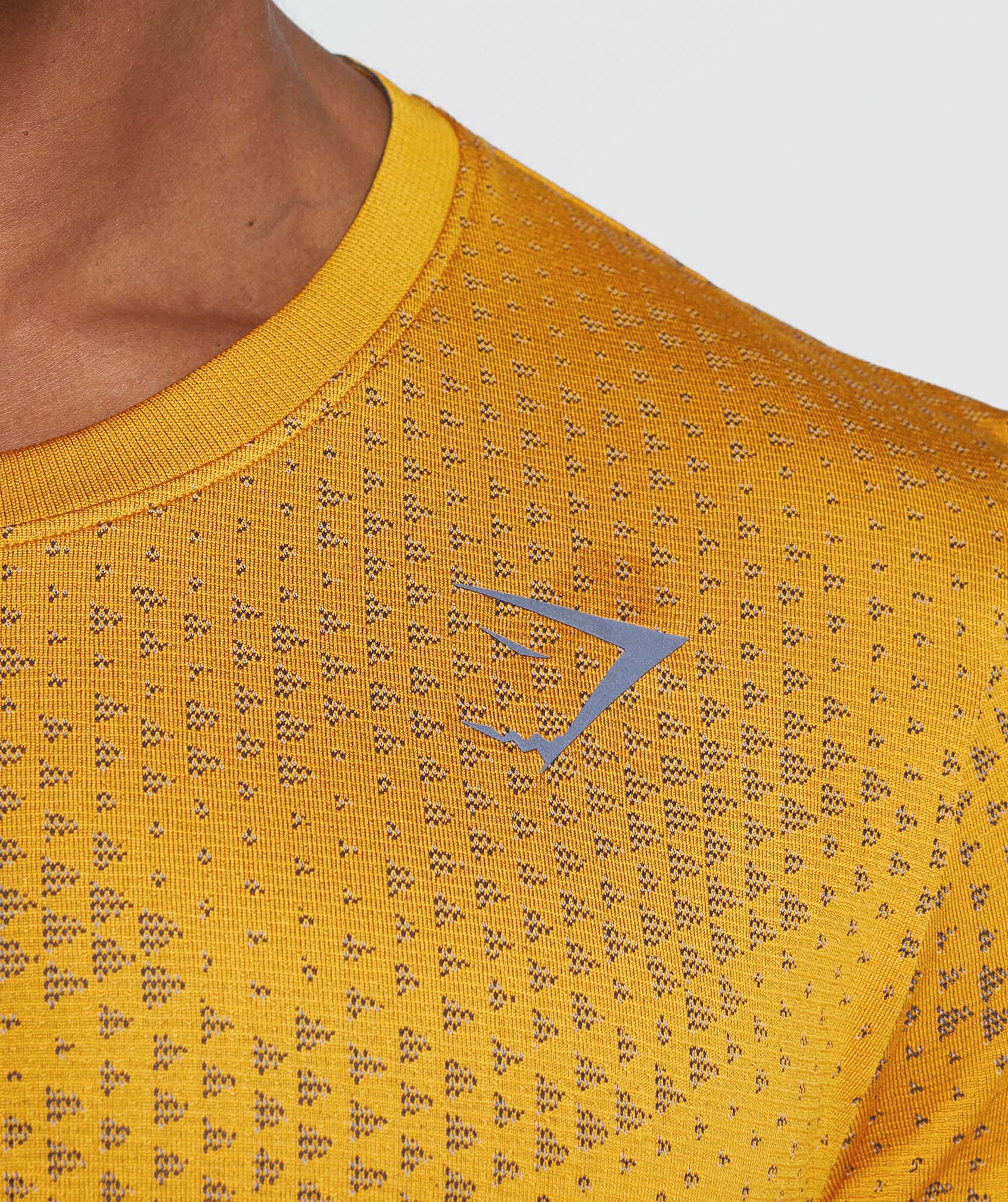 Sport Seamless T-Shirt in Turmeric Yellow/Black