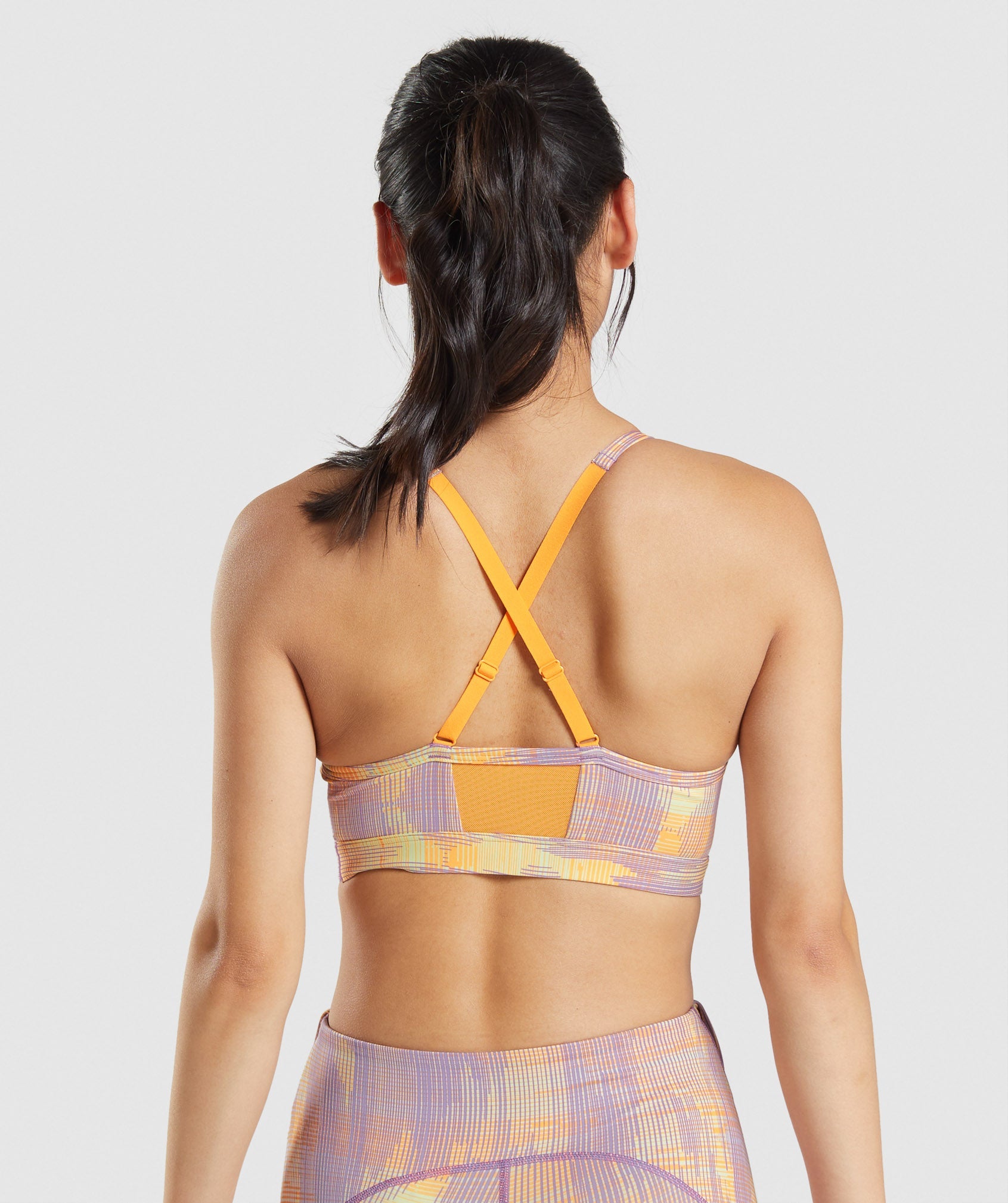 Gymshark Color Block Orange Sports Bra Size XS (Estimated) - 64% off