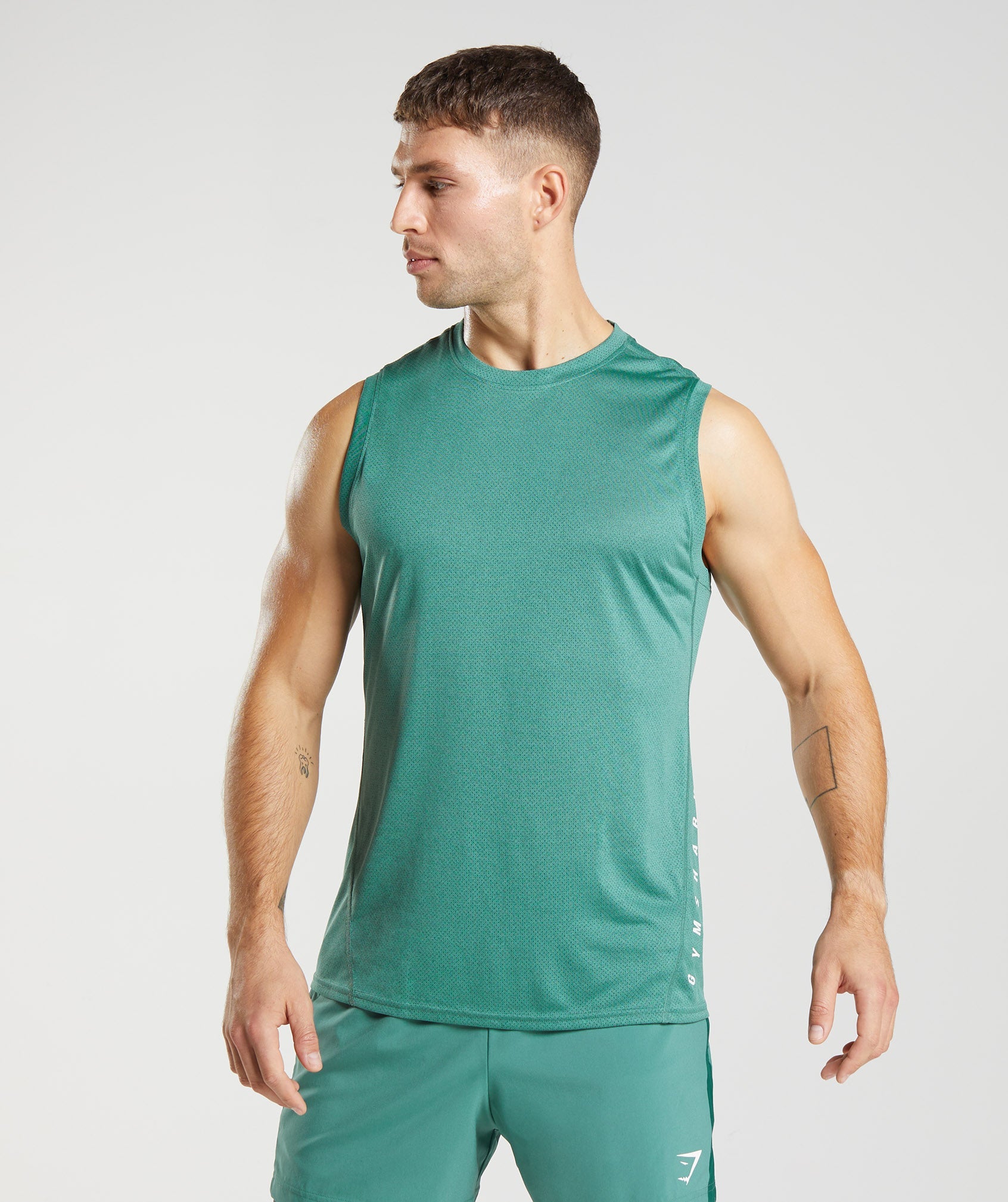 Sport Tank in Hoya Green/Black Marl