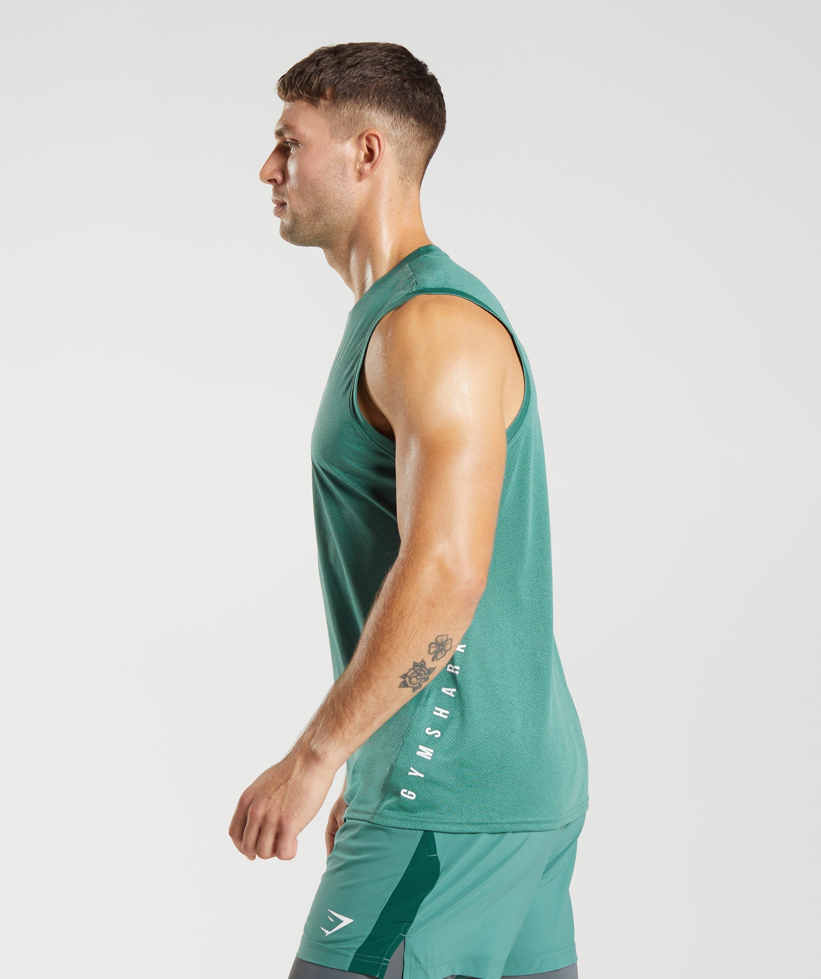 Sport Tank in Hoya Green/Black Marl