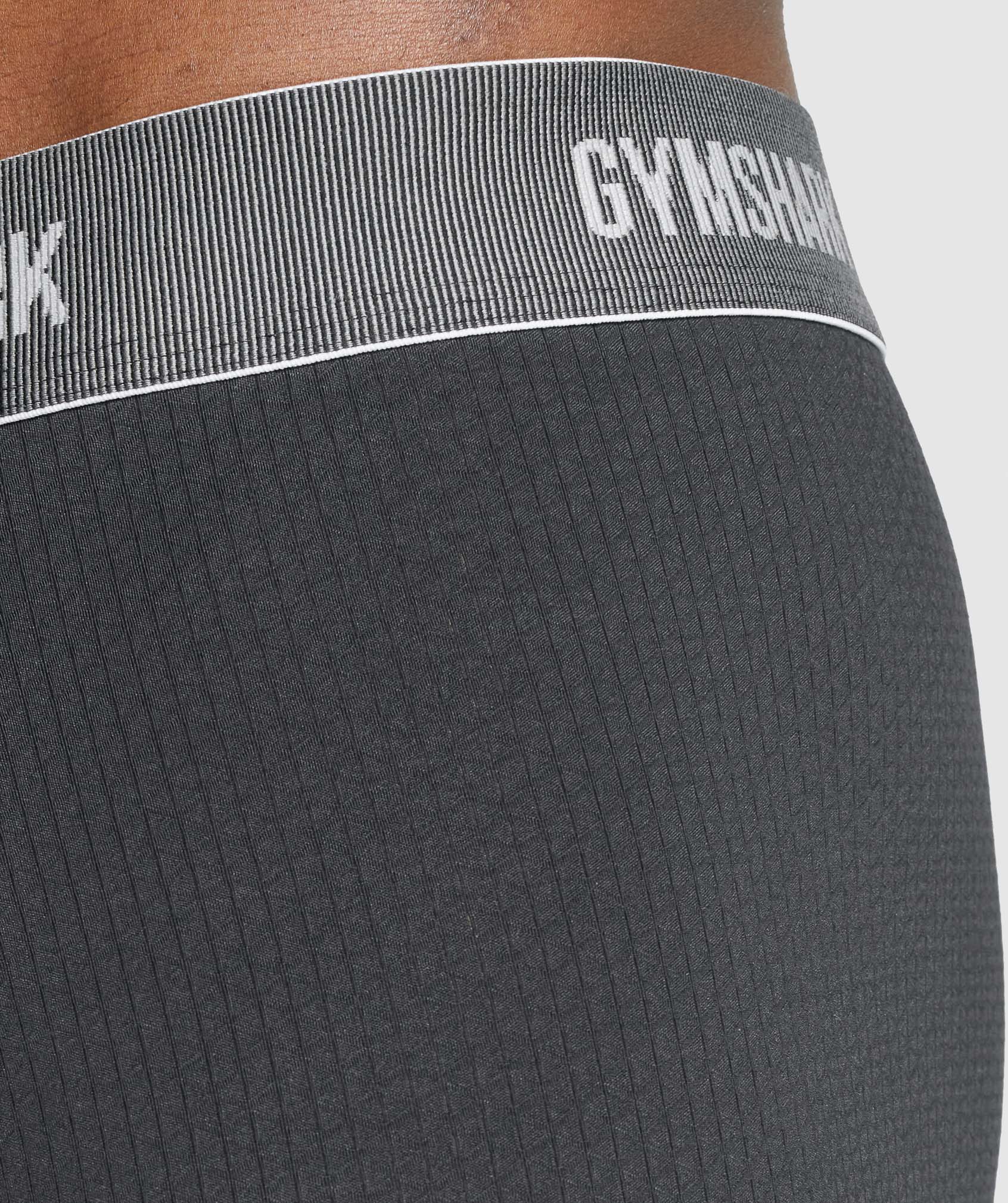 GYMSHARK Men's Essential High-Thigh Trunk Boxers 2 Pack, Black
