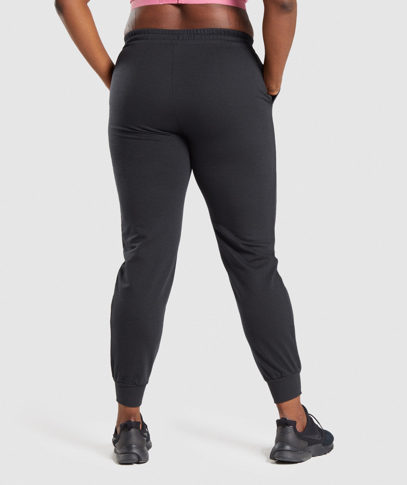 Gymshark‎ Women's Joggers - Black - Medium Woven With Pockets