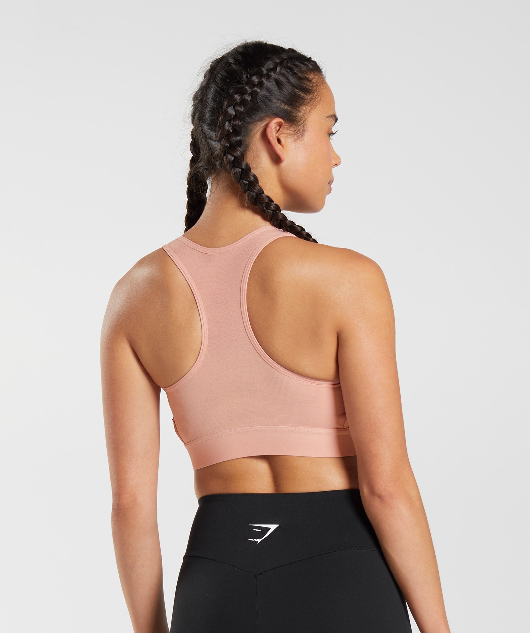 Nike Women's Large Gray & Pink Razer Back Sports Bra