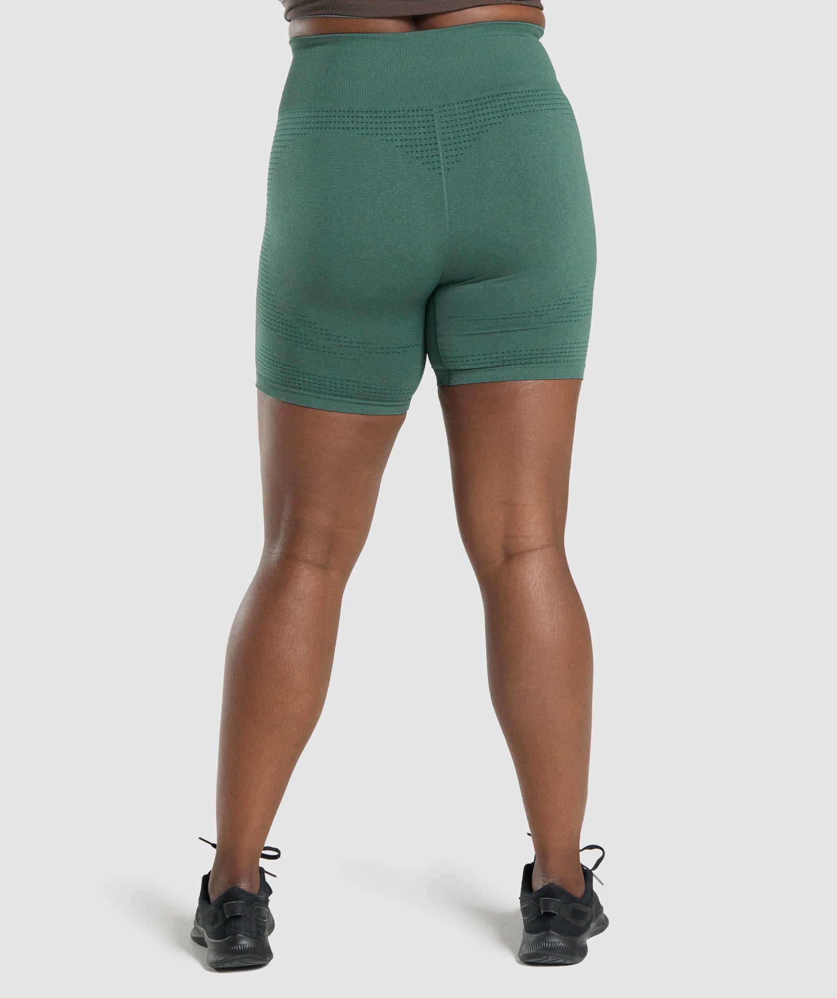Vital Seamless 2.0 Shorts in Dark Green Marl - view 2