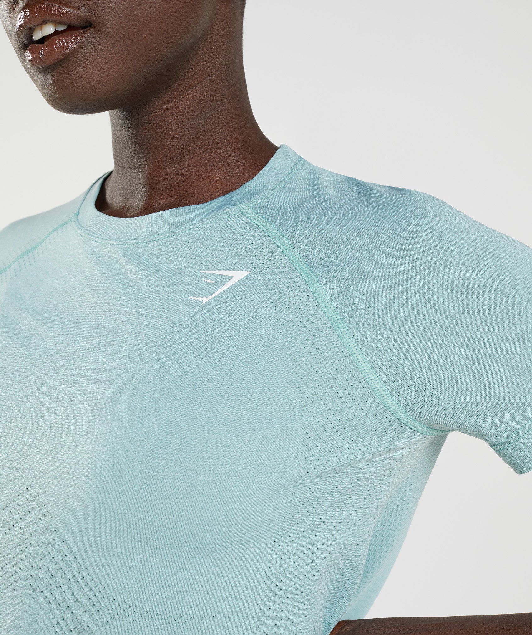 Vital Seamless 2.0 Light T-Shirt in Pearl Blue Marl