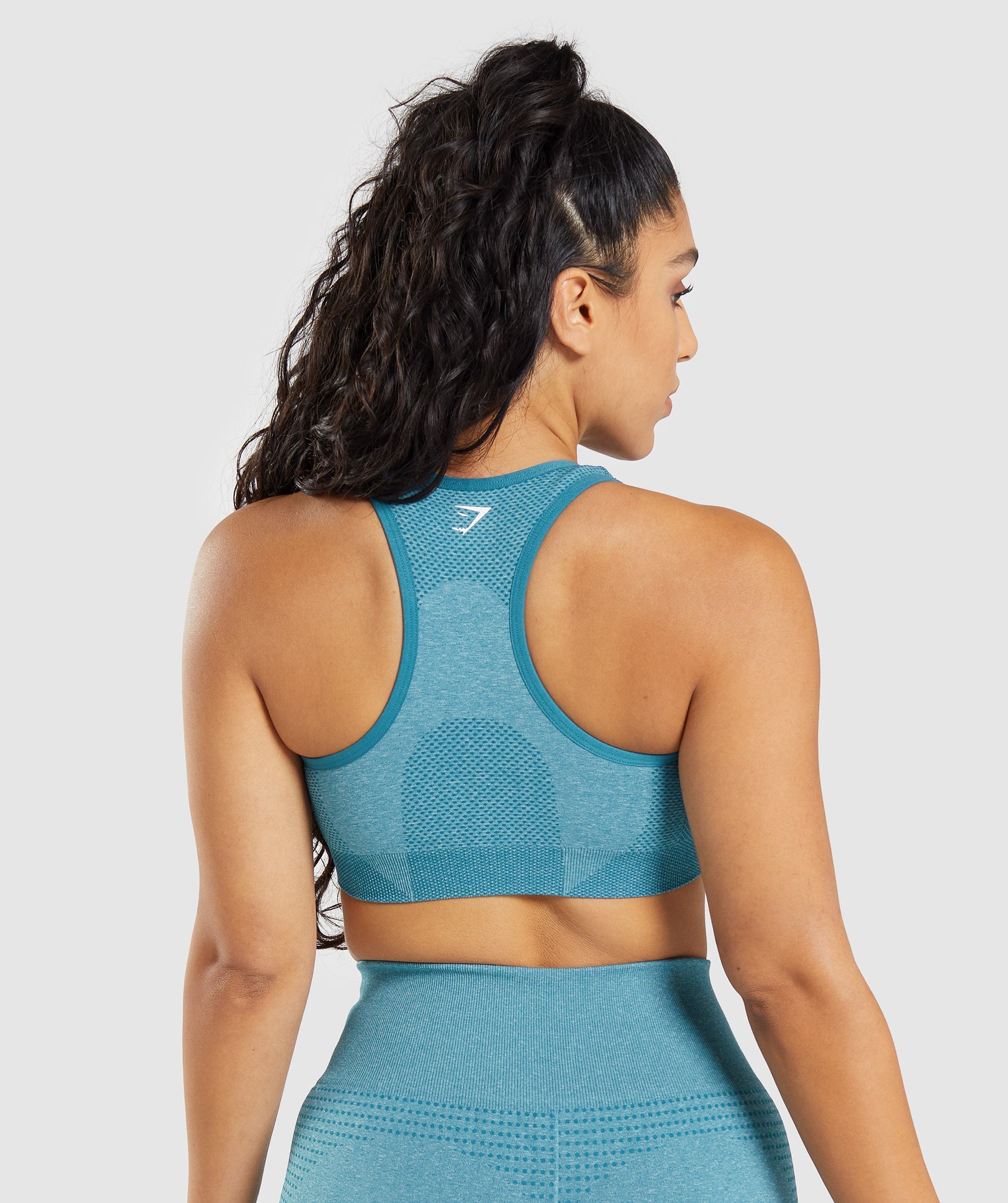 Vital Seamless 2.0 Sports Bra in Tahoe Teal Marl - view 2