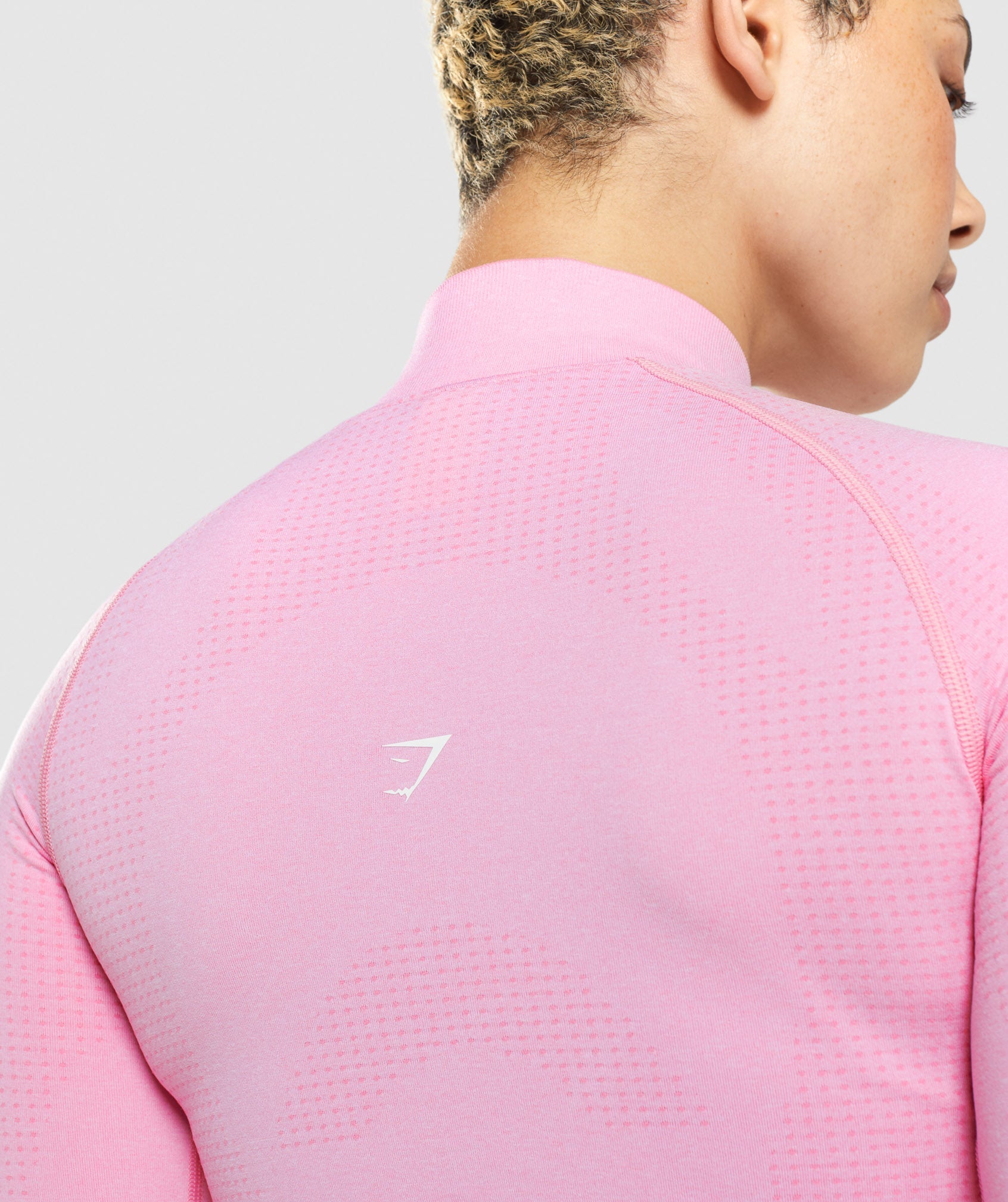 GymShark Seamless Long Sleeve Top SORBET PINK, M