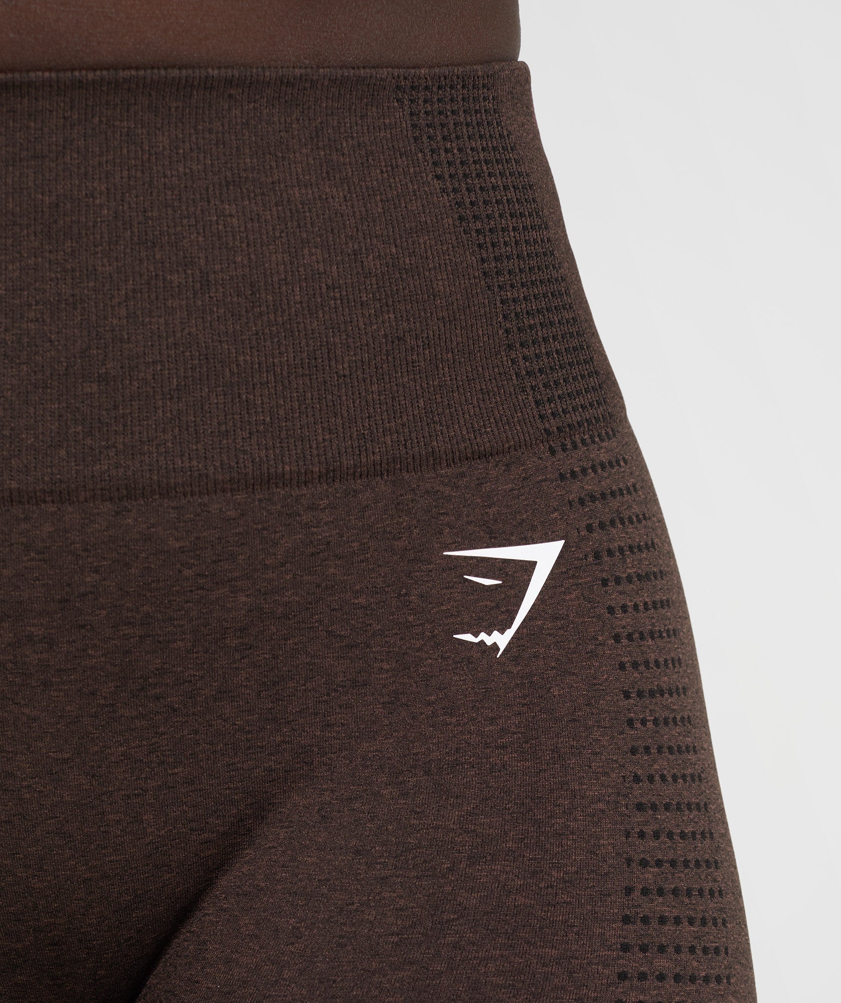 Gymshark Vital Seamless 2.0 Crop Top - Cherry Brown Marl