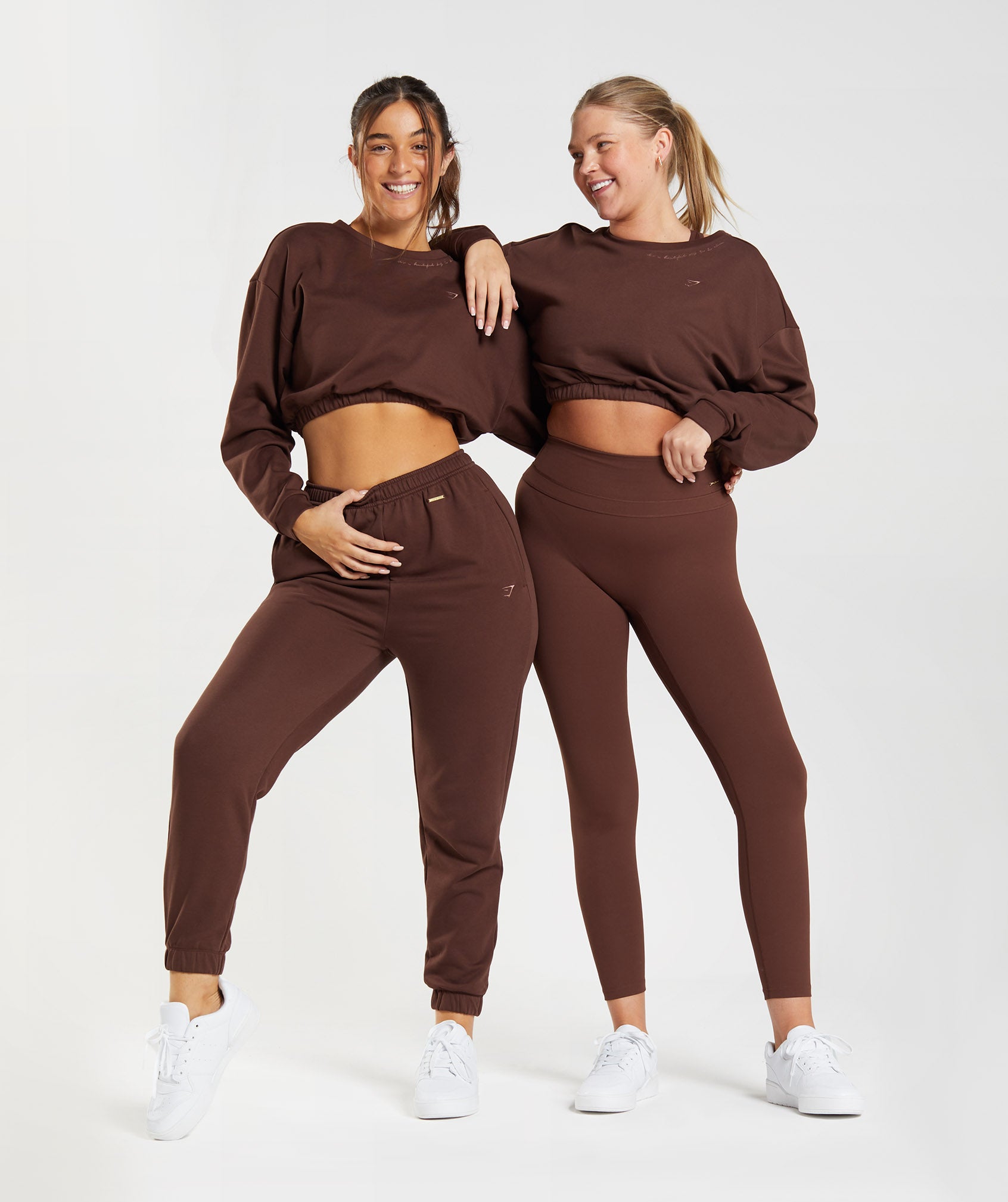 Whitney Cropped Pullover in Rekindle Brown - view 6
