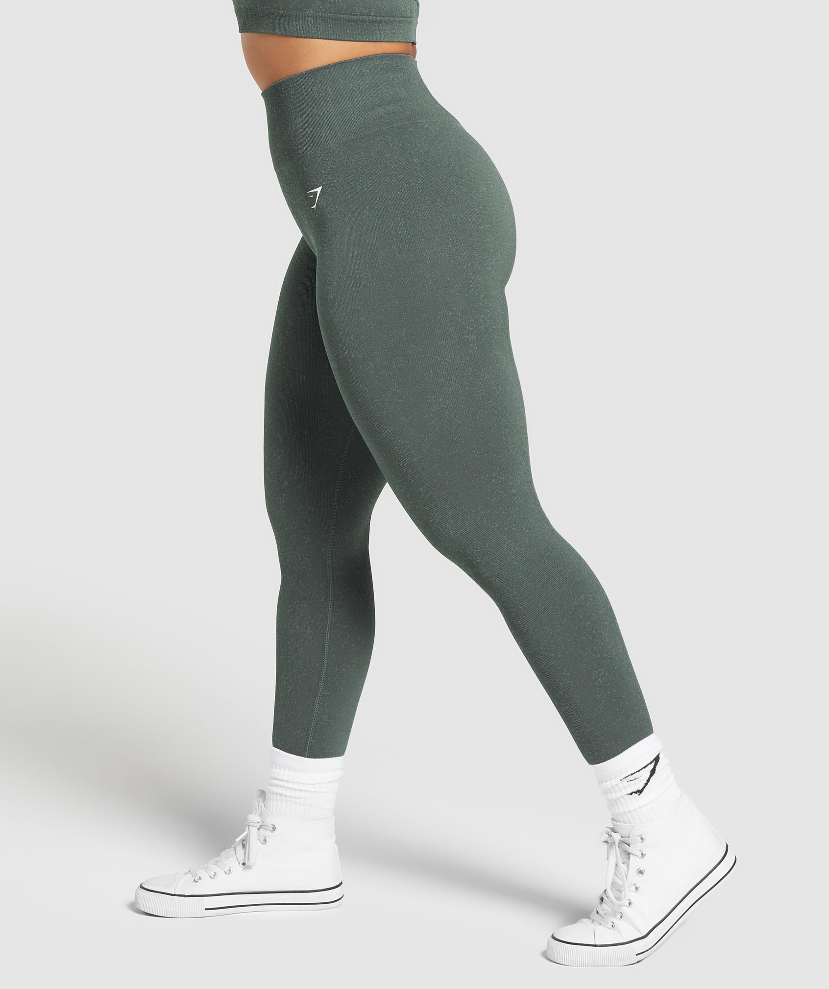 Adapt Fleck Seamless Leggings in Slate Teal/Cargo Teal - view 3