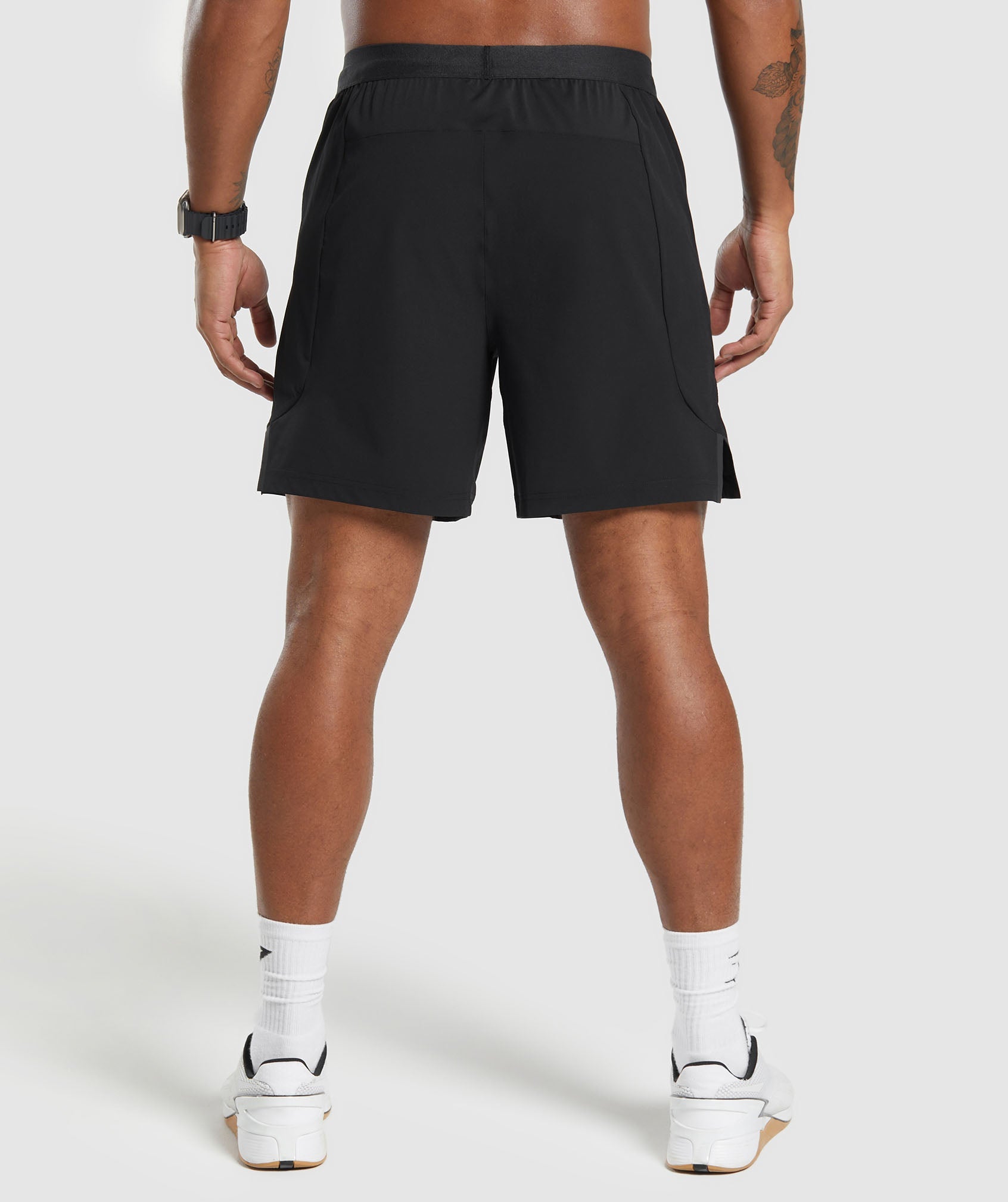 Apex 7" Hybrid Shorts in Black - view 2