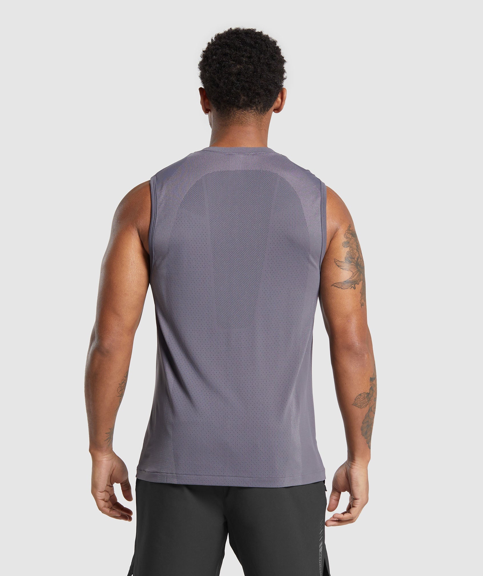 Apex Seamless Tank in Dark Grey/Light Grey - view 2