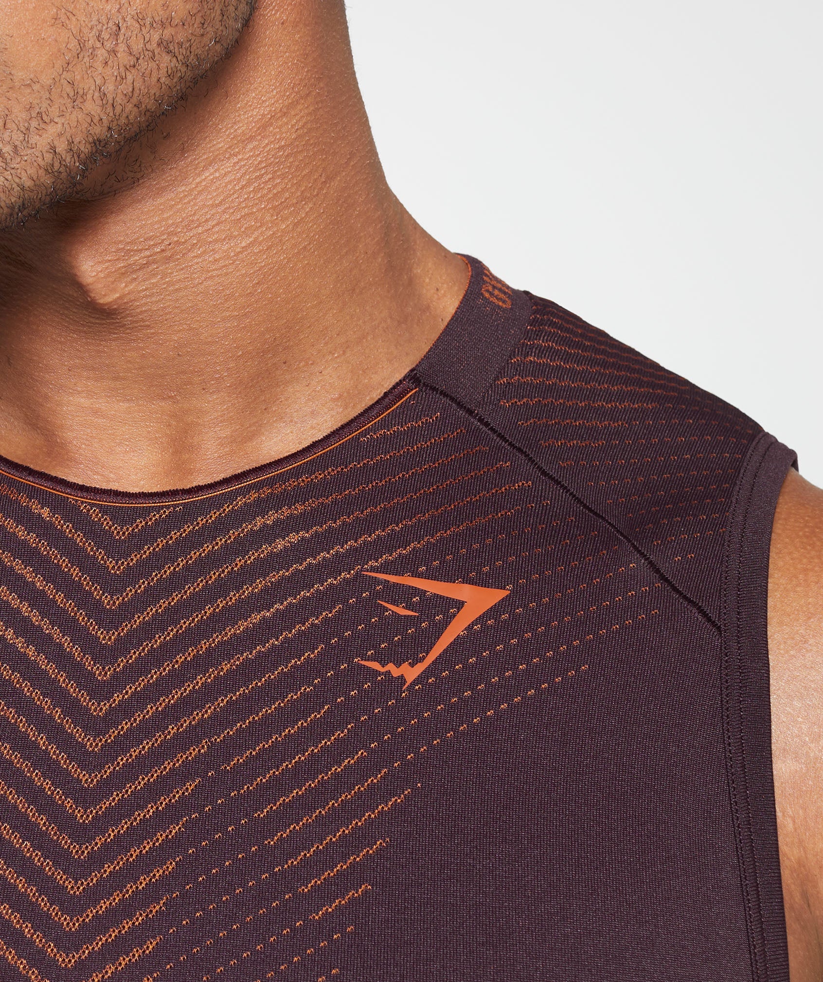 Apex Seamless Tank in Plum Brown/Rust Orange - view 6