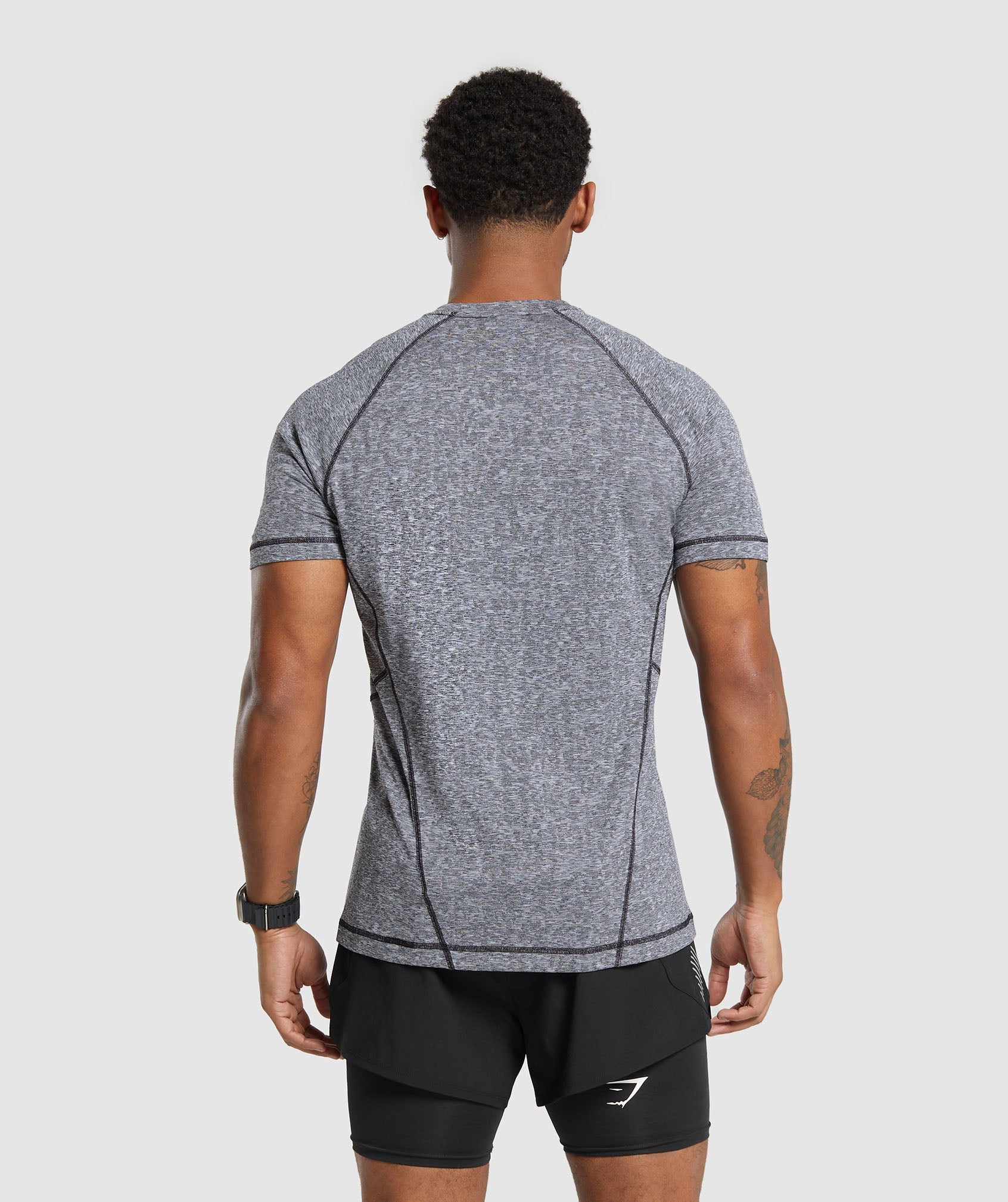 Apex T-Shirt in Black/Light Grey - view 2