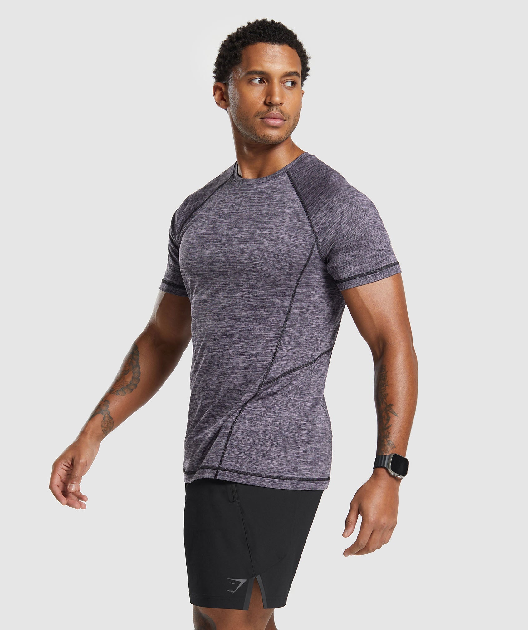 Apex T-Shirt in Fog Purple/Black - view 3