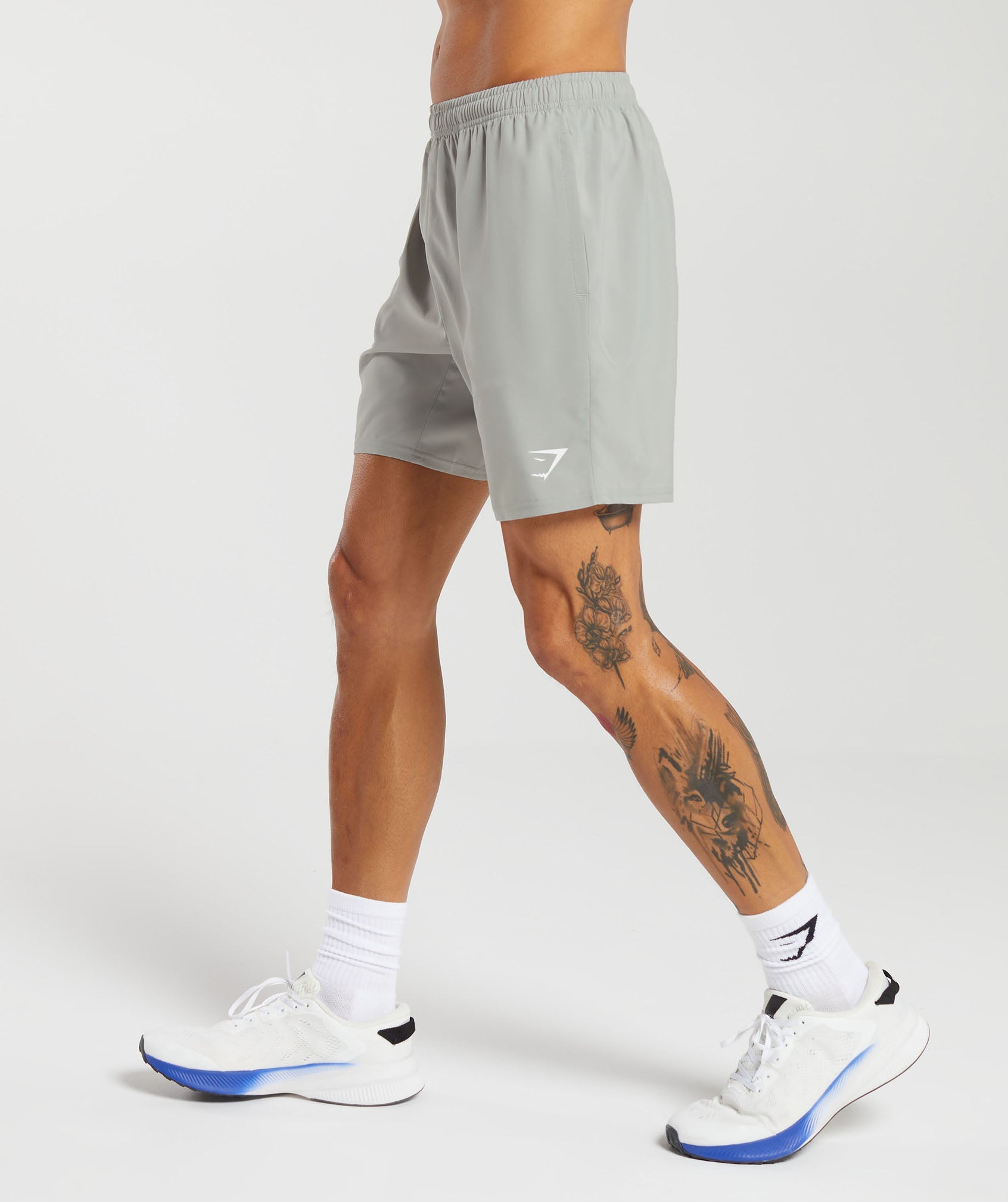 Arrival 7" Shorts in Stone Grey - view 3